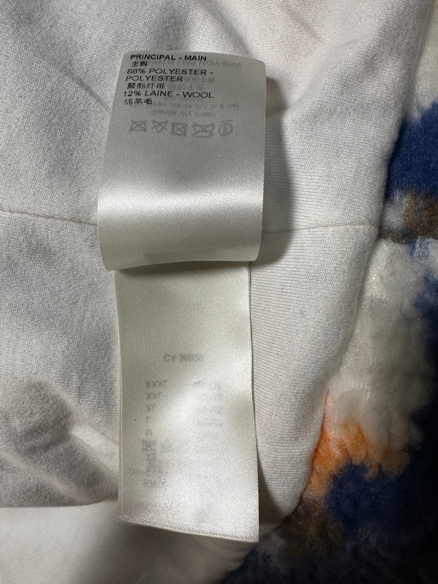 Louis Vuitton Blue & Orange Camo Monogram Fleece Zip Up Jacket
