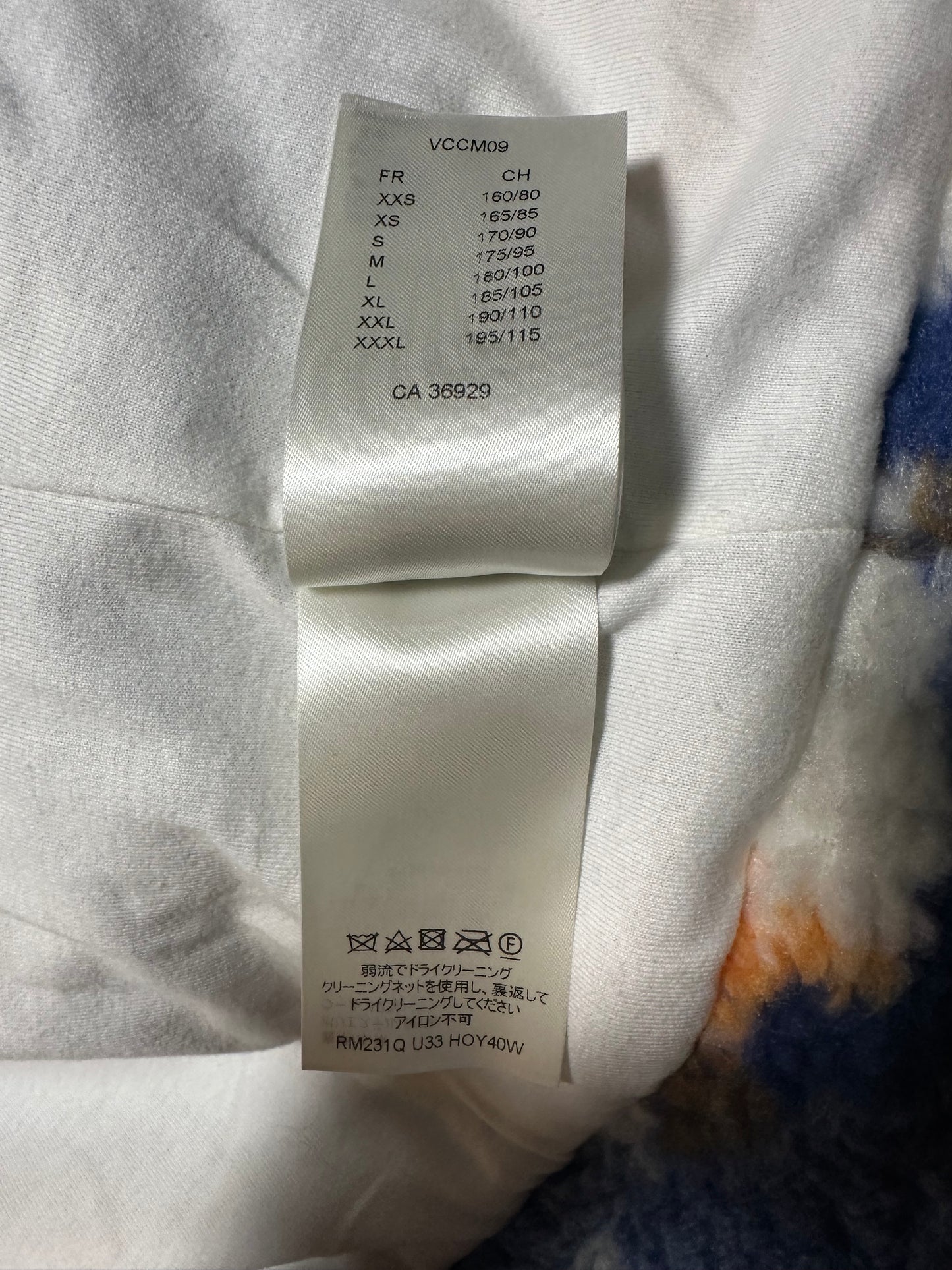 Louis Vuitton Blue & Orange Camo Monogram Fleece Zip Up Jacket