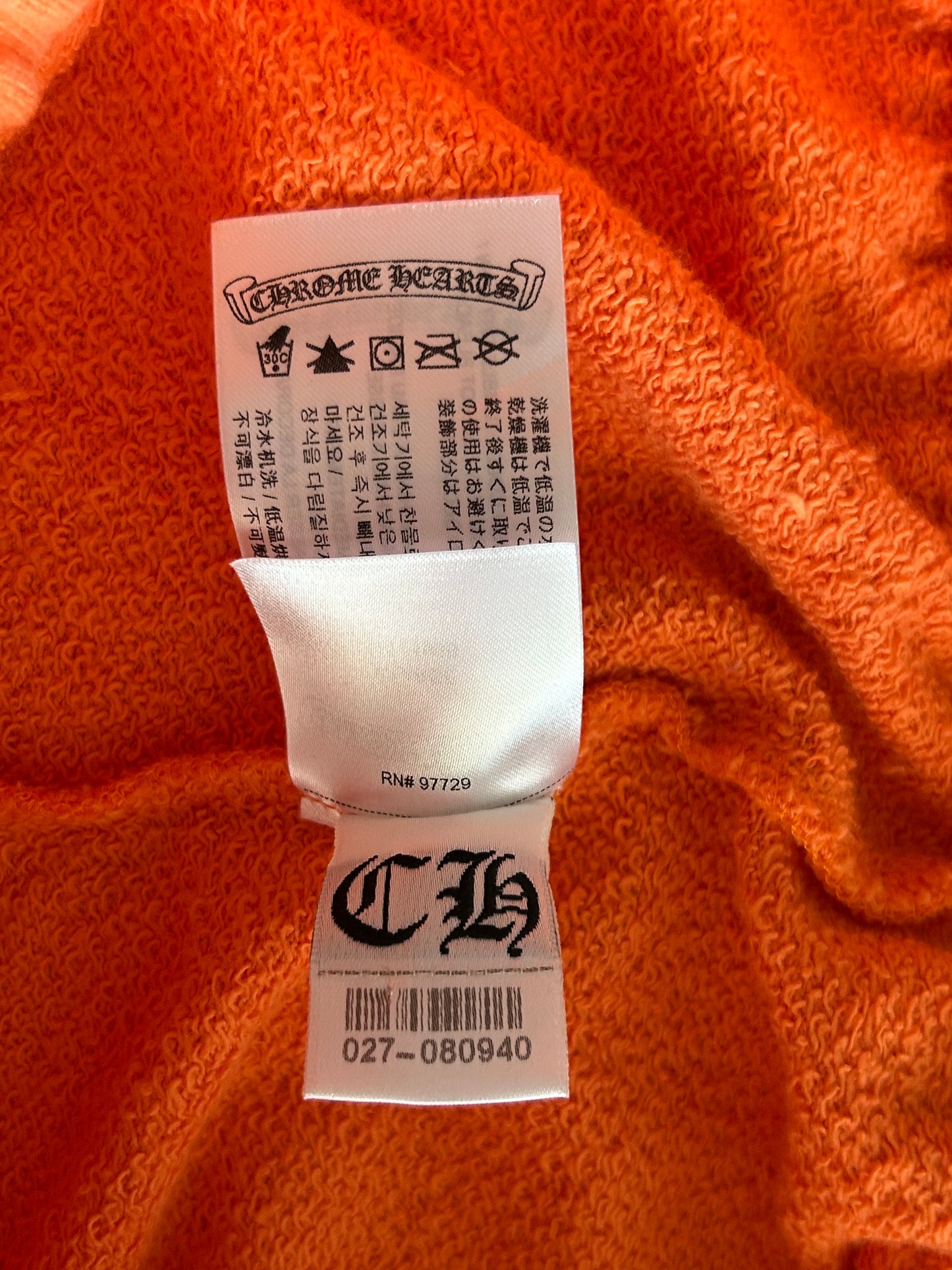 Chrome Hearts Matty Boy Orange Build Sweatpants