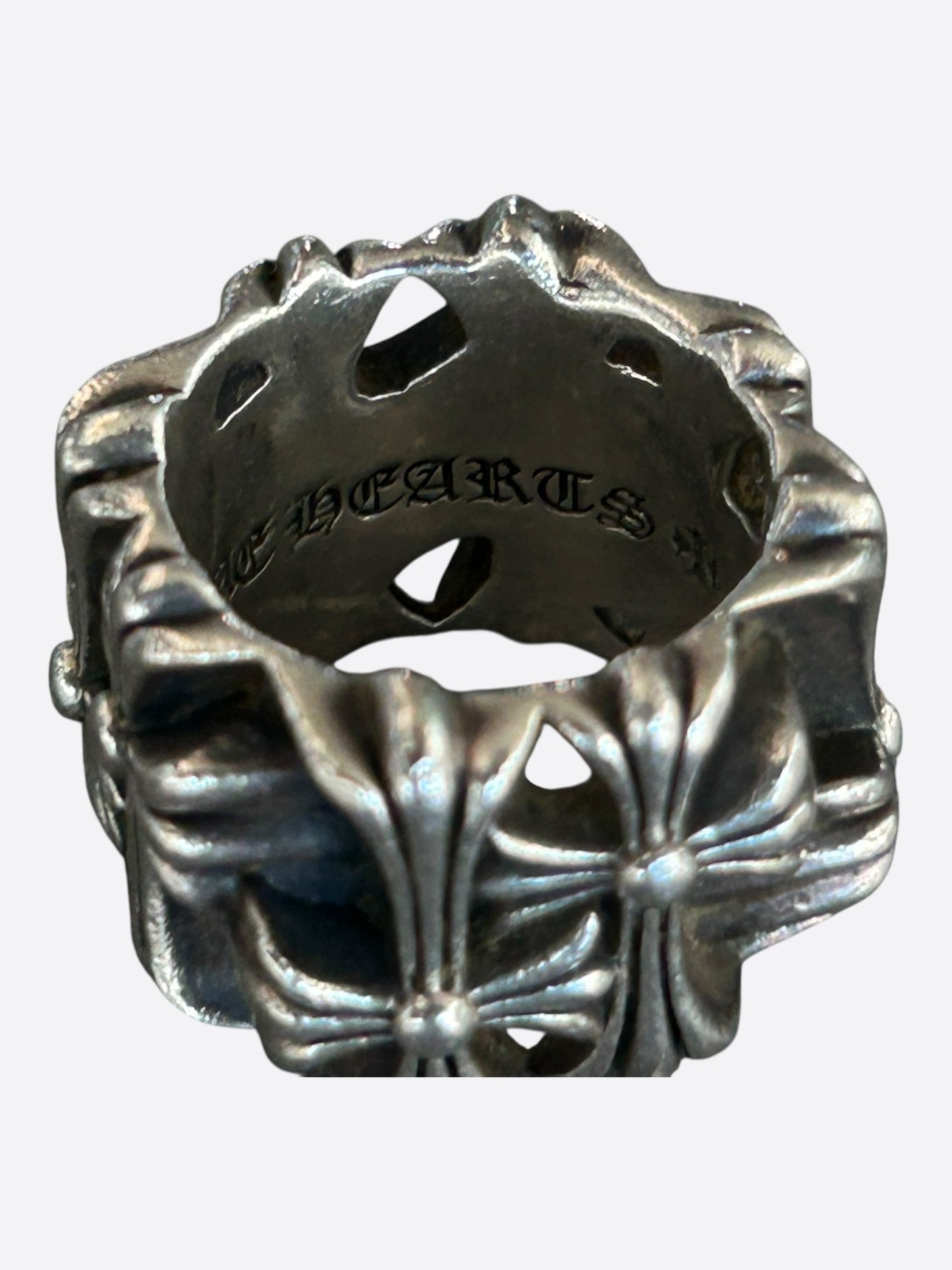Chrome Hearts Silver Square Cemetery Ring
