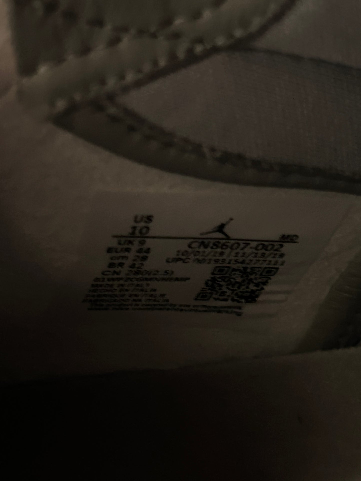 Dior Air Jordan Grey & White Oblique High Top Sneakers