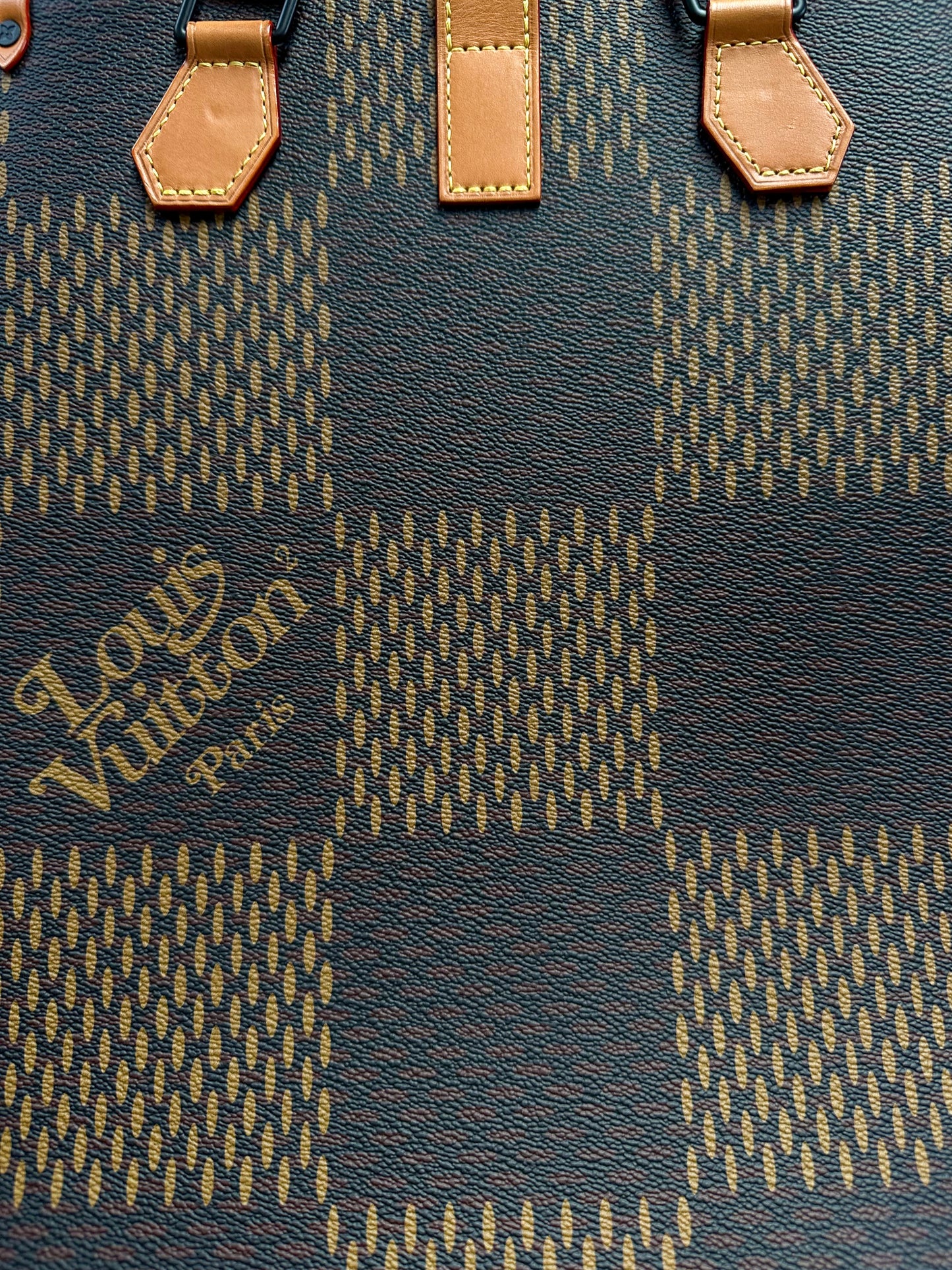 Louis Vuitton Nigo Brown Giant Damier Monogram Sac Plat