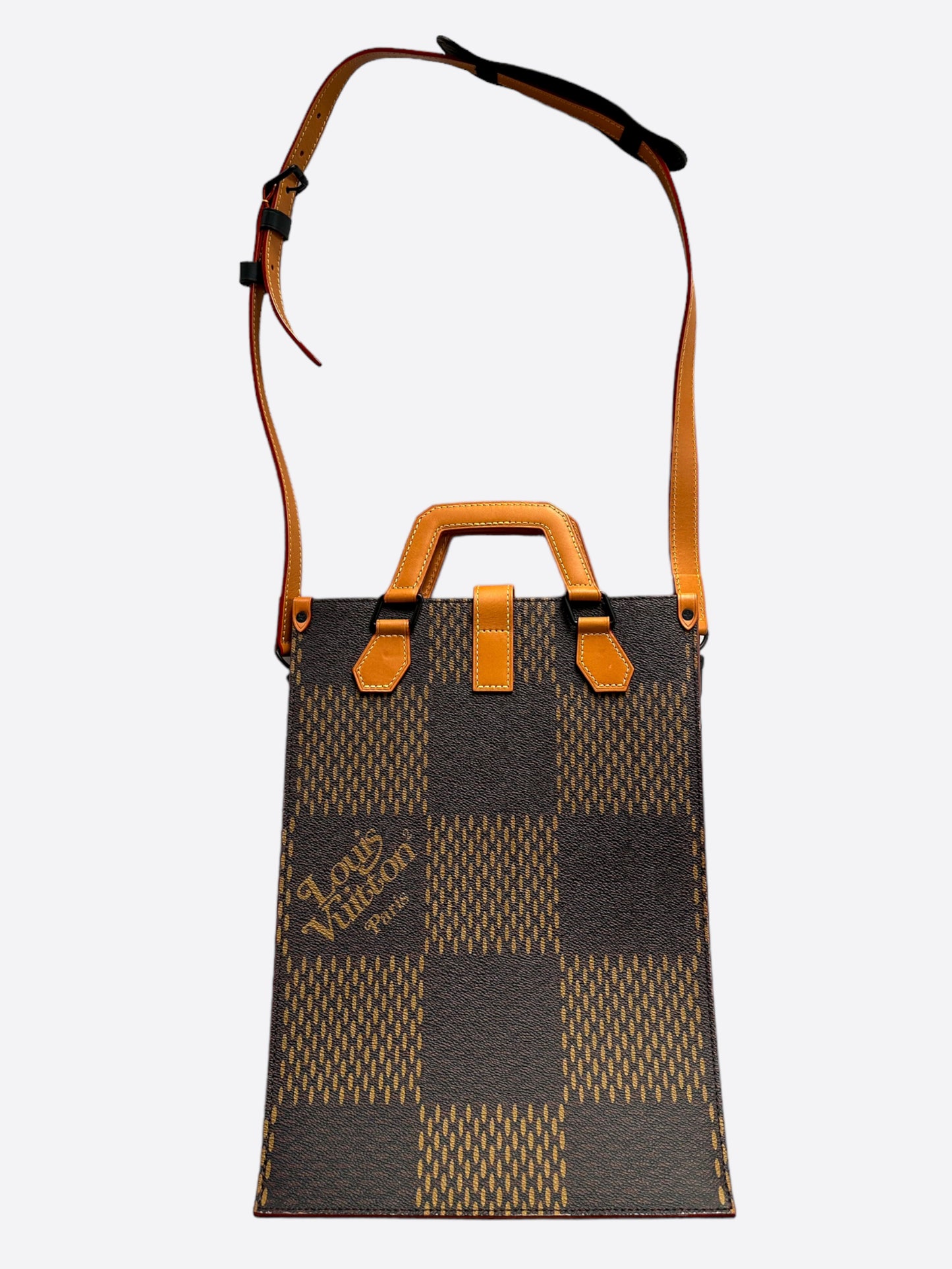 Louis Vuitton Nigo Brown Giant Damier Monogram Sac Plat