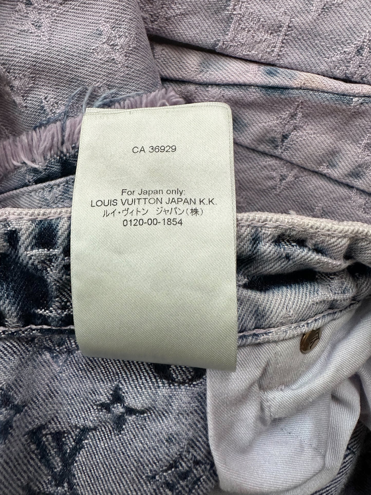 Louis Vuitton Purple & Blue Monogram Carpenter Jeans