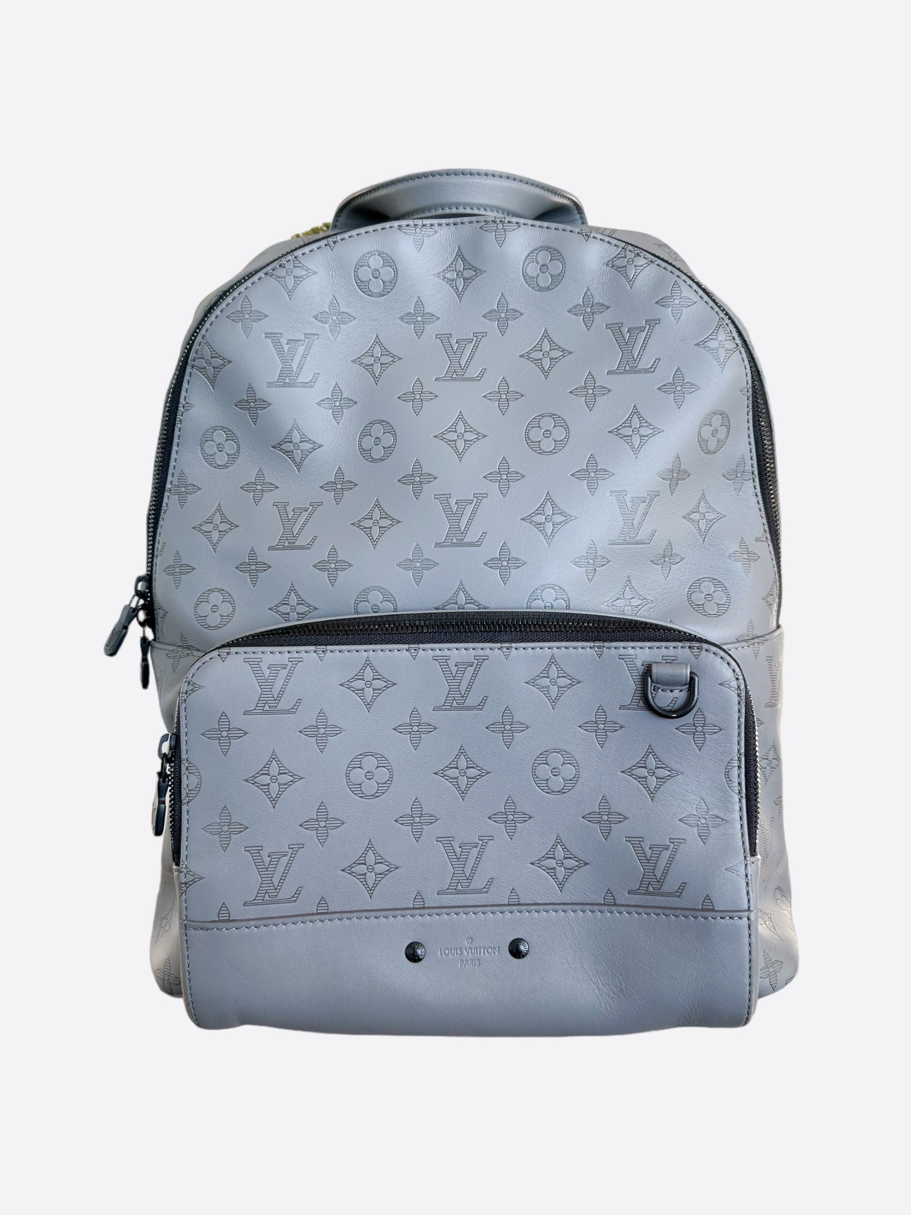 grey louis vuitton backpack Louis Vuitton Grey Shadow Monogram Racer Backpack