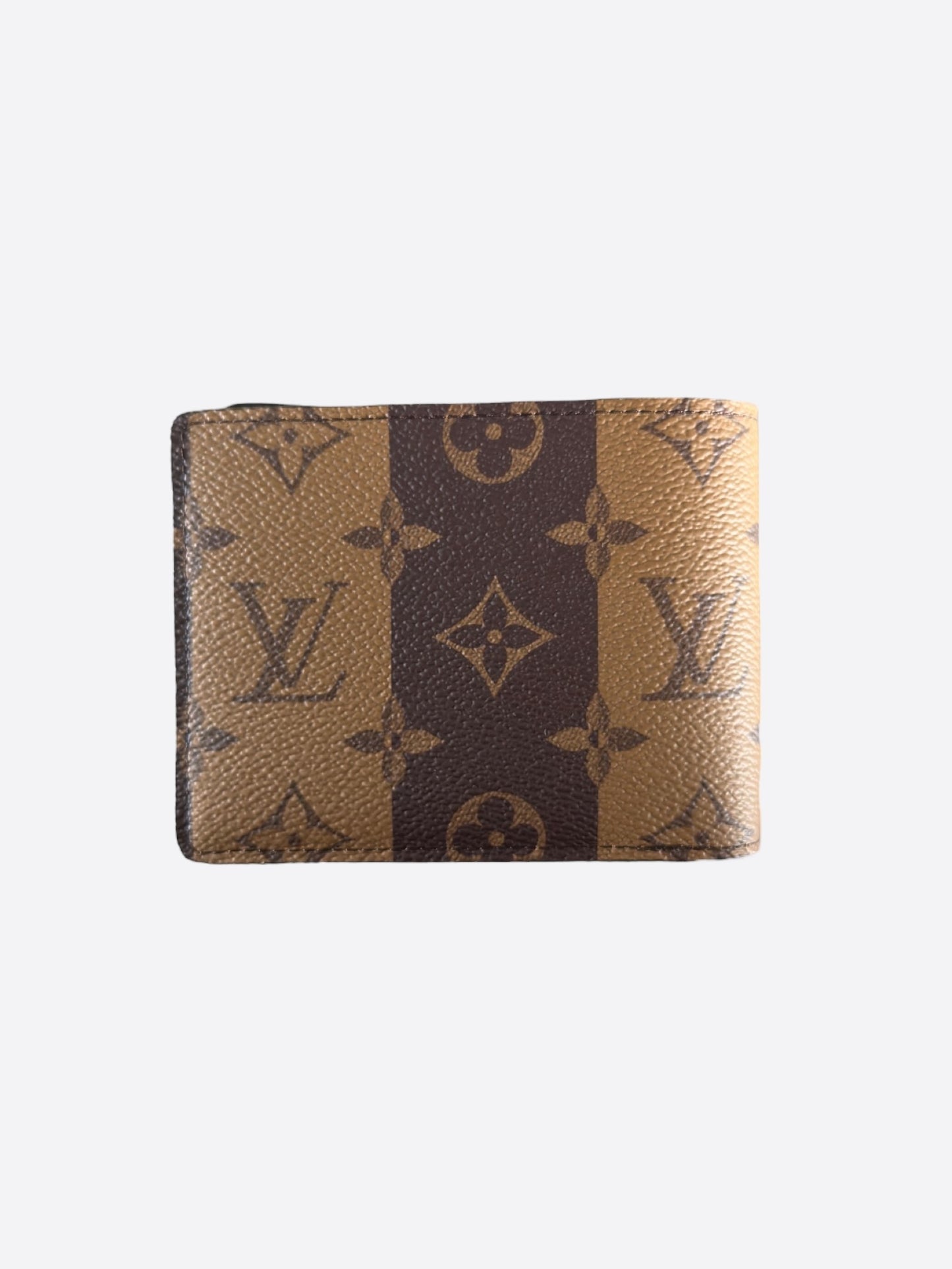 Louis Vuitton Nigo Brown Striped Monogram Multiple Wallet