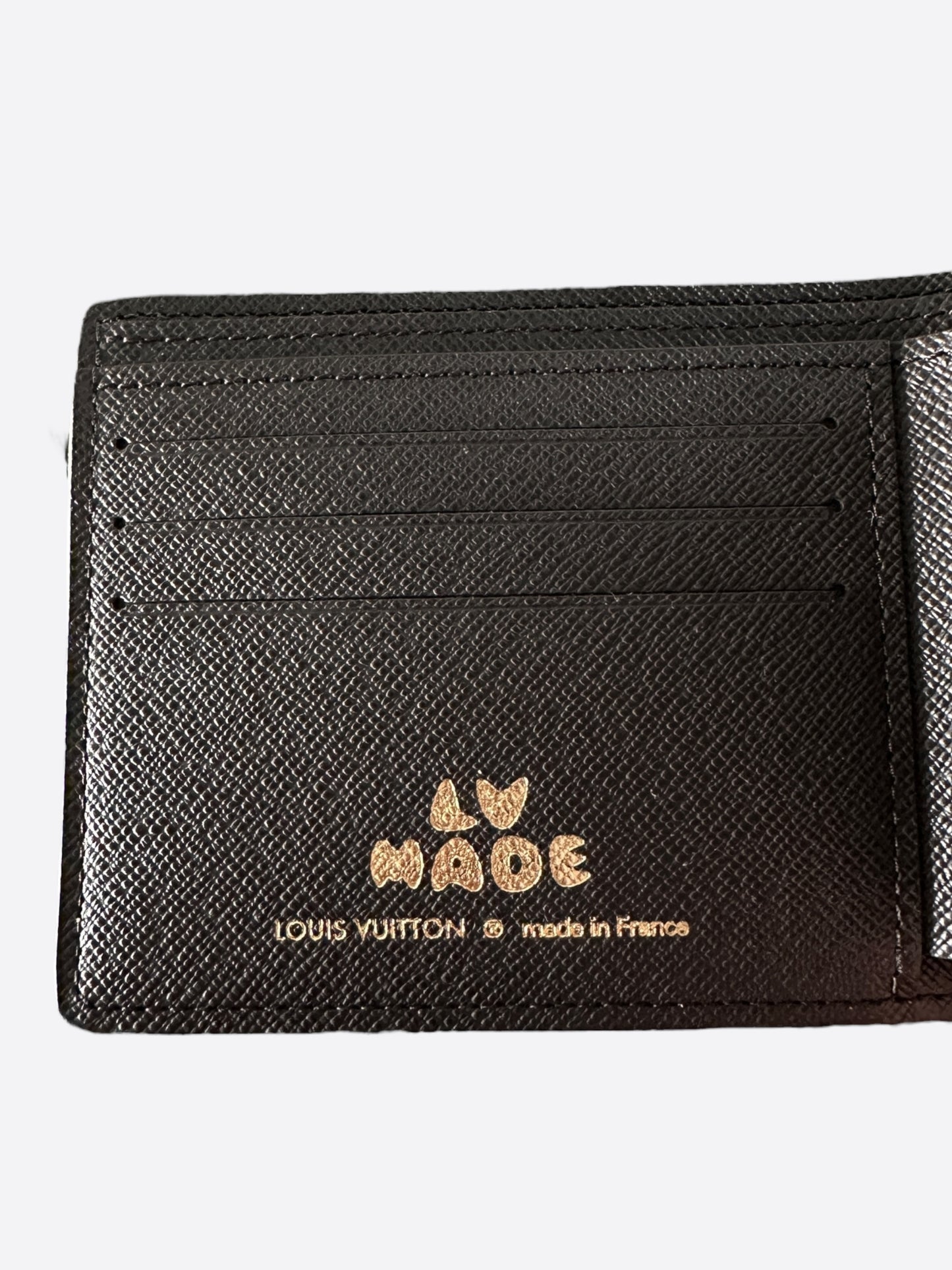 Louis Vuitton Nigo Brown Striped Monogram Multiple Wallet