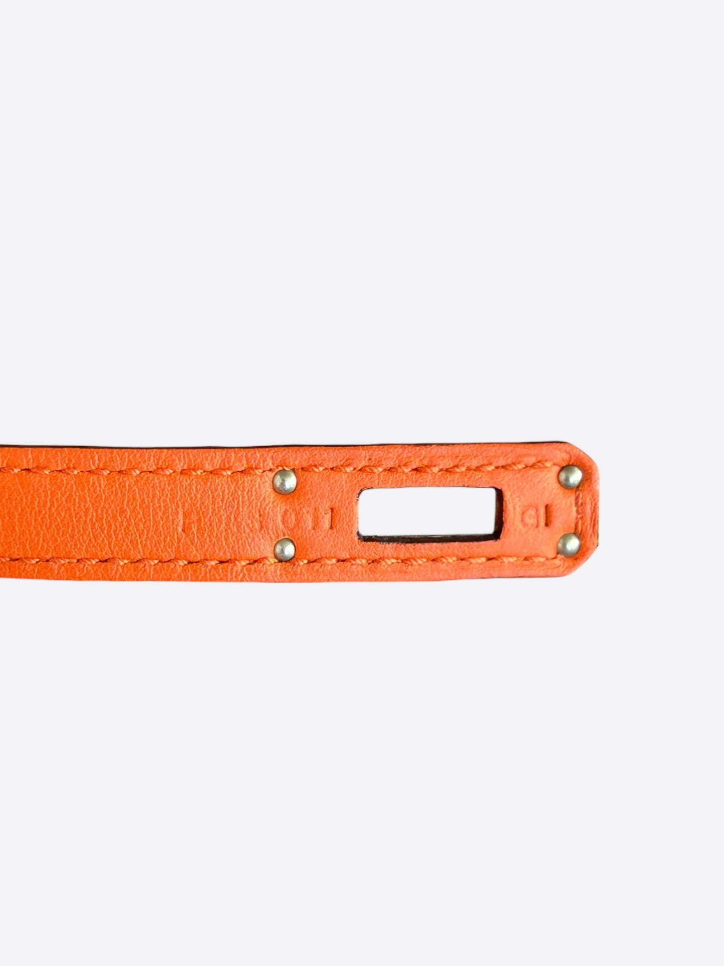 Hermes Orange Epsom & Palladium Hardware Birkin 25