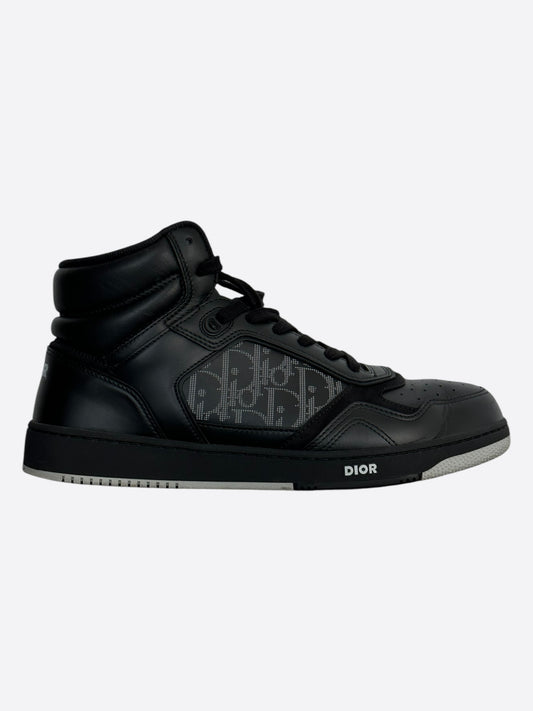 Dior Black Oblique B27 High Top Sneakers