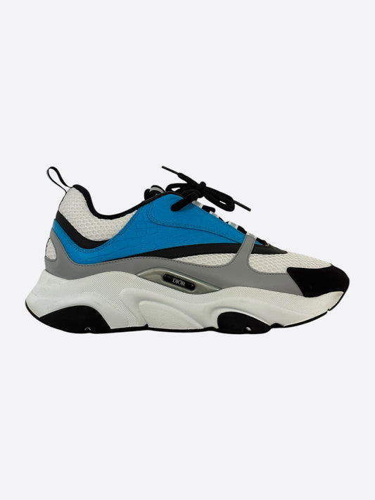 Dior Blue & White Crocodile B22 Sneakers