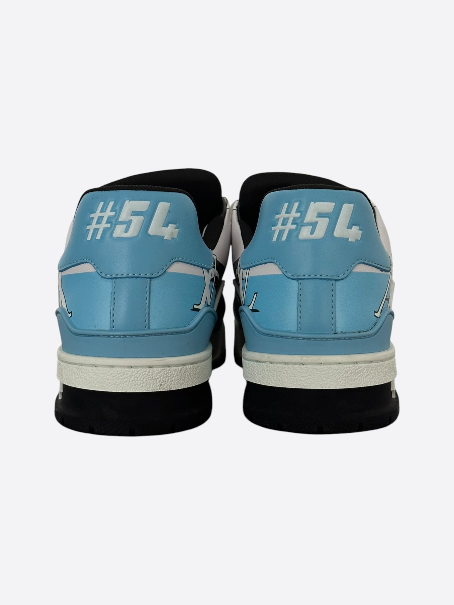 Louis Vuitton Black & Blue Logo Trainers