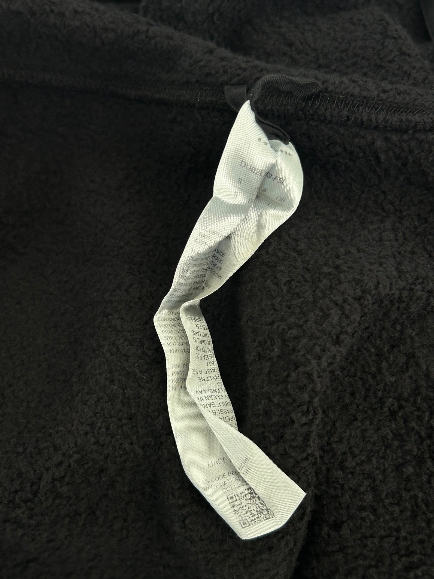 Rick Owens Black Jumbo Gimp Zip Up Hoodie