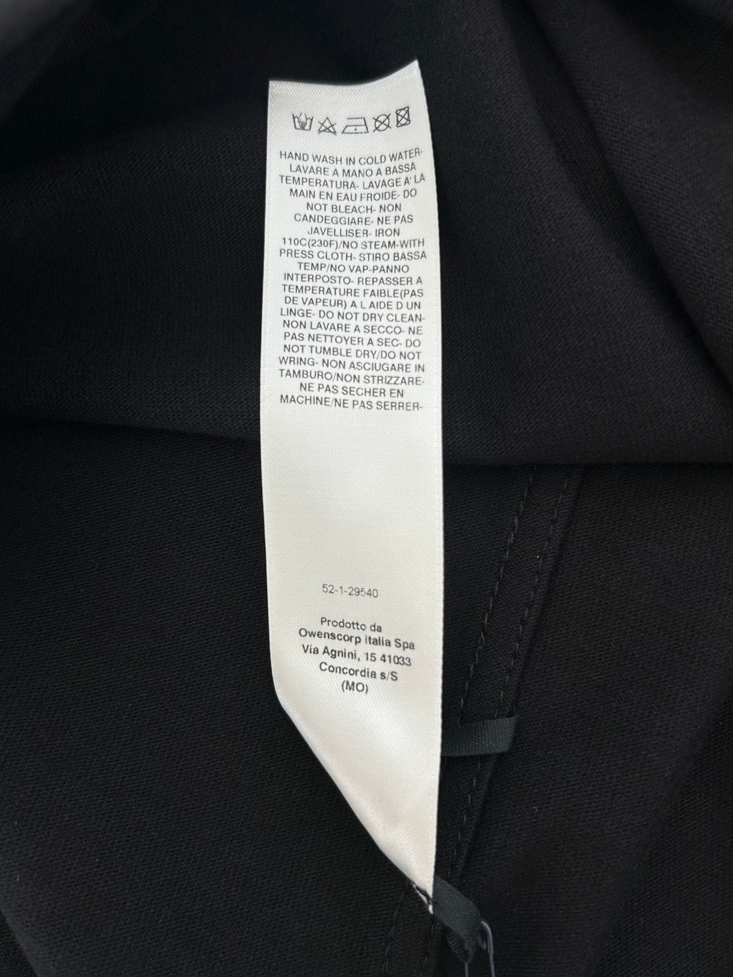 Rick Owens Black Eyelet Jumbo T-Shirt