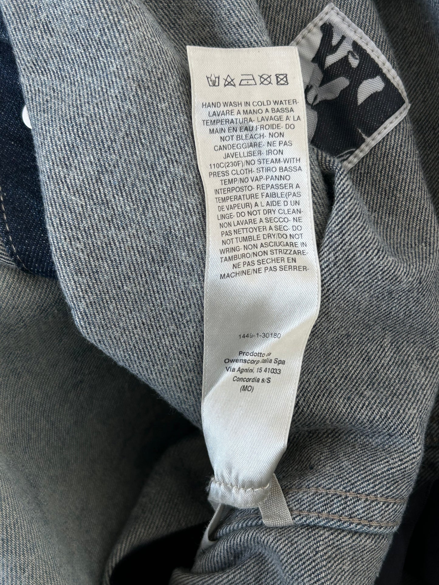 Rick Owens Blue Denim Button Up Overshirt