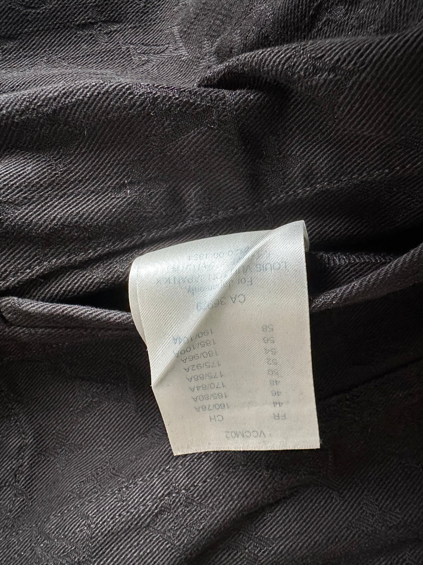 Louis Vuitton Black Monogram Denim Jacket