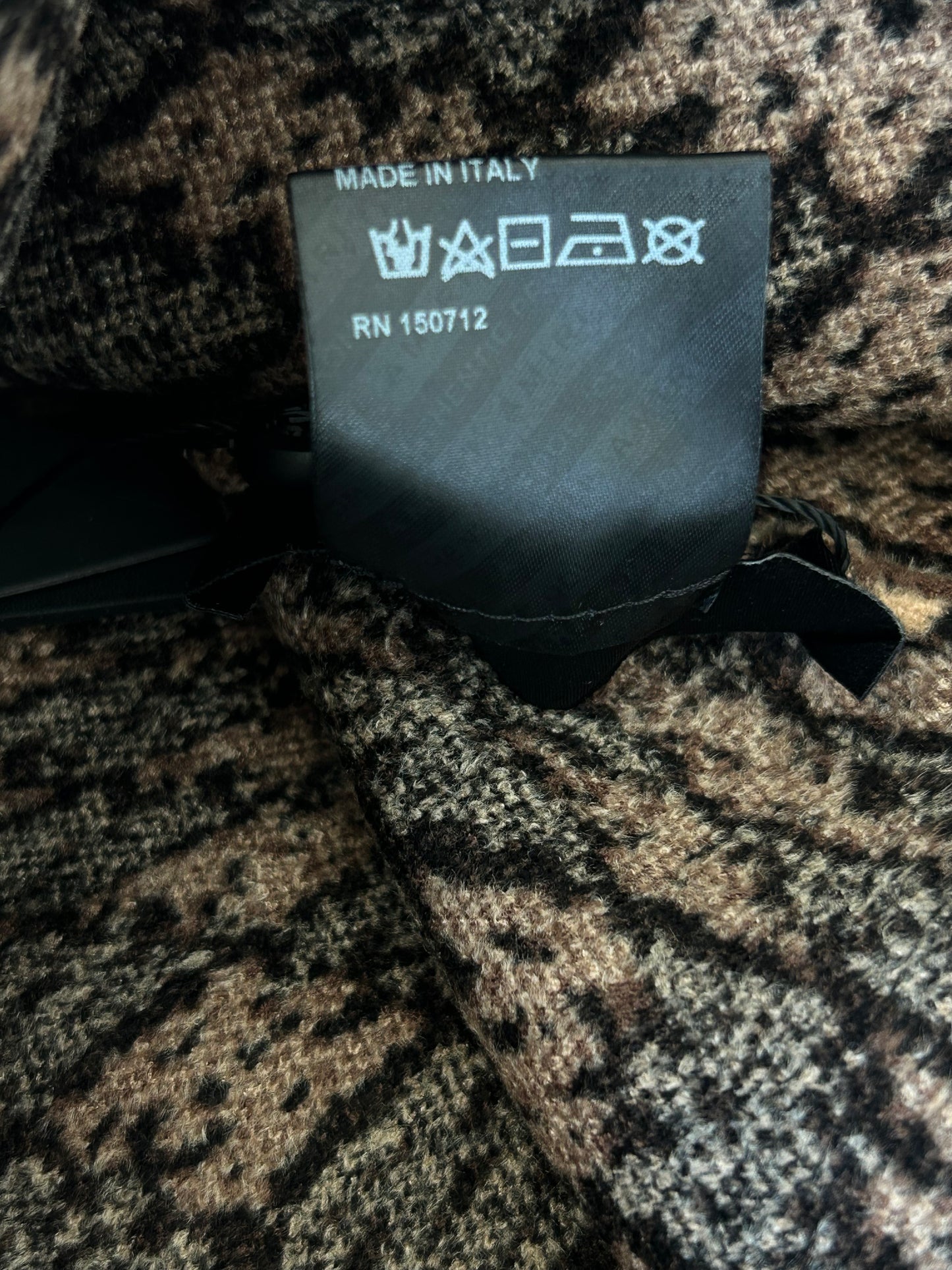 Amiri Beige, Black & Brown MA Swirl Logo Beanie