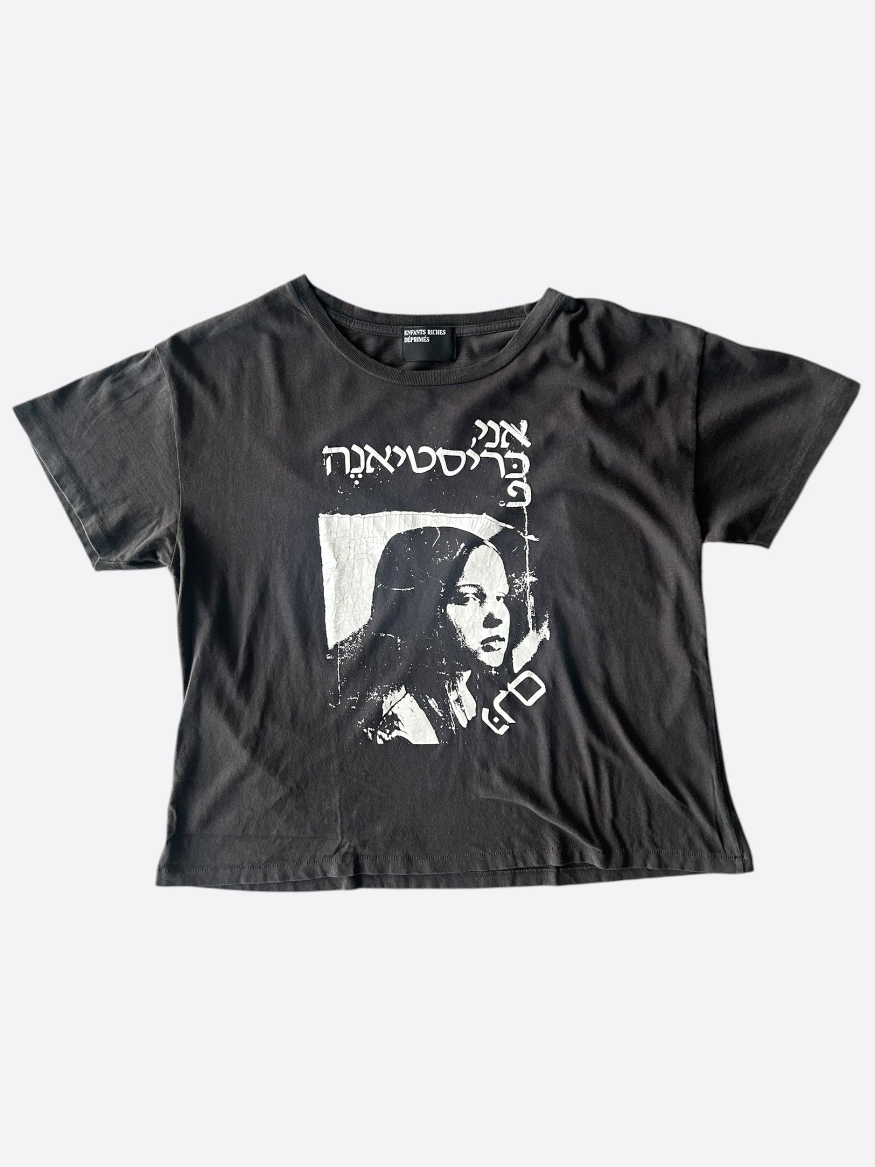 Enfants Riches Deprimes Faded Black Christiane F T-Shirt – Savonches