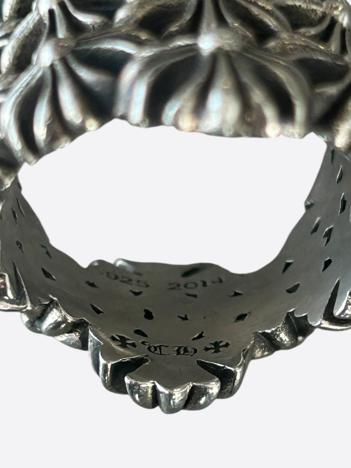 Chrome Hearts Silver Chain Mail Ring