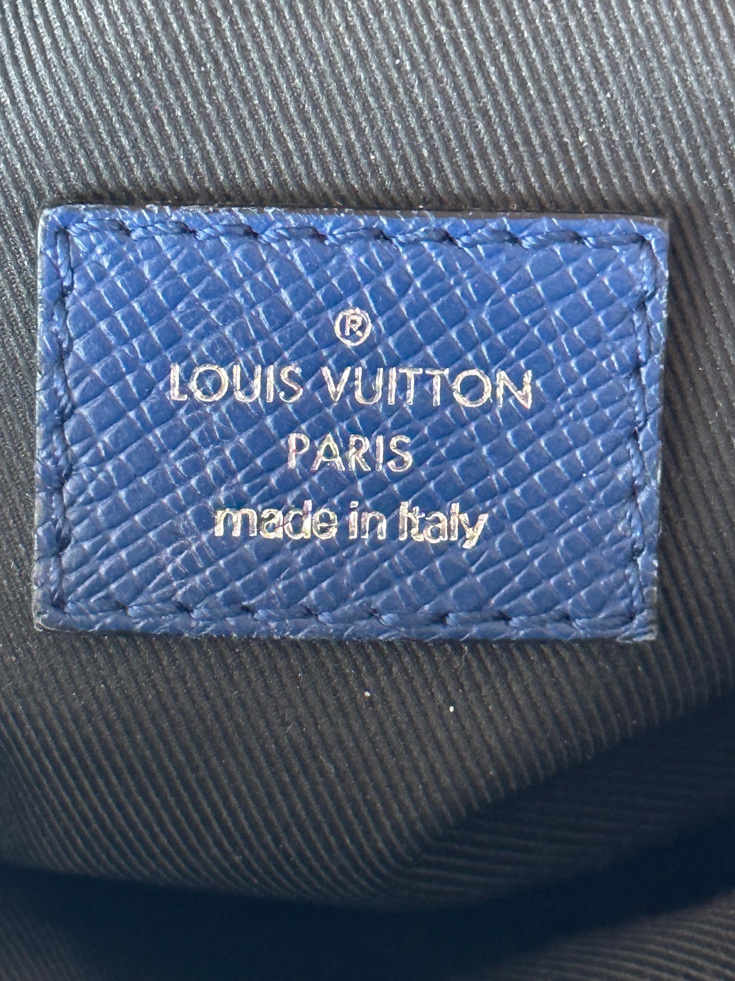 Louis Vuitton Blue Taigarama Monogram Outdoor Messenger Bag
