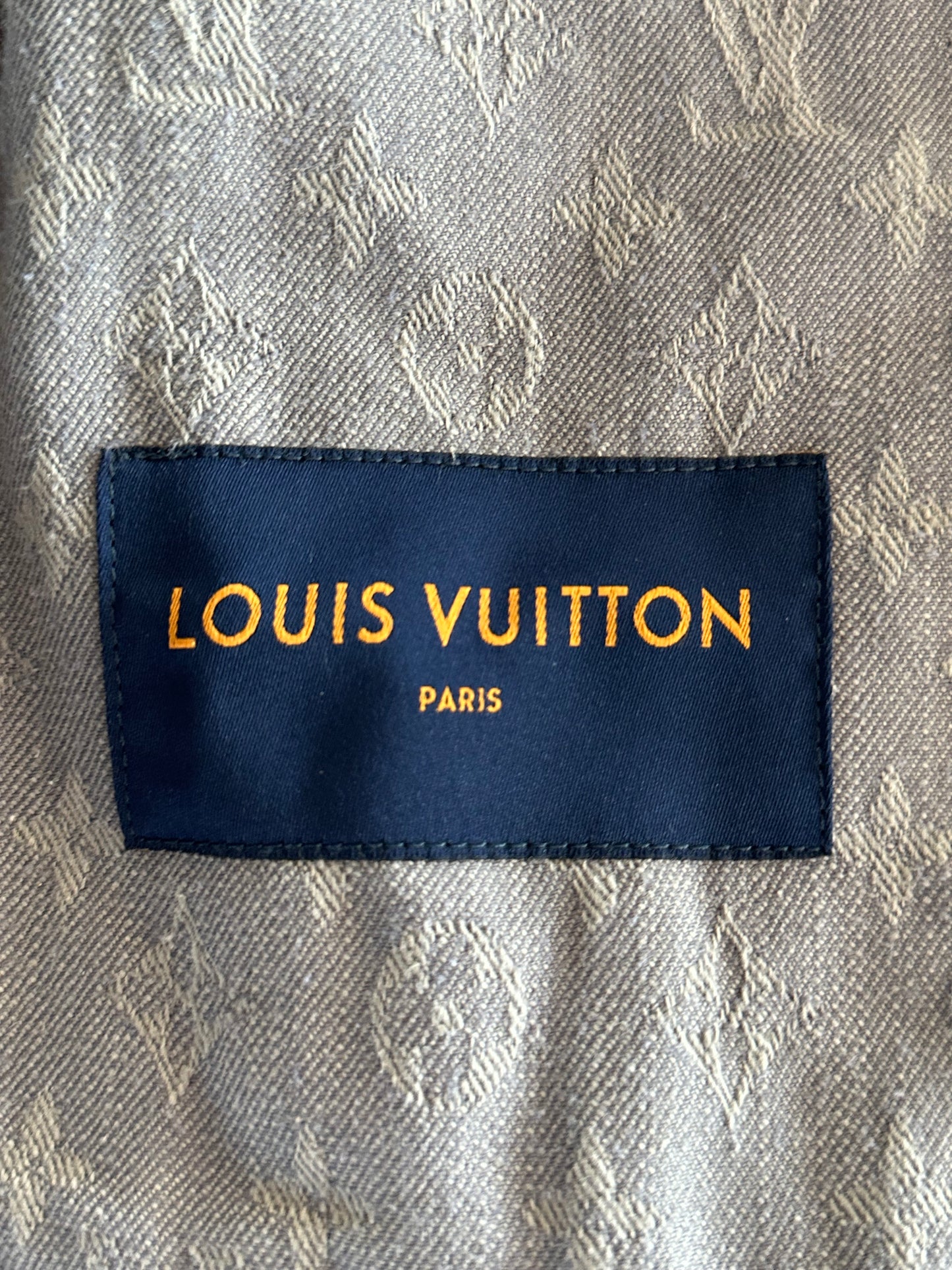 Louis Vuitton Grey Monogram Denim Jacket