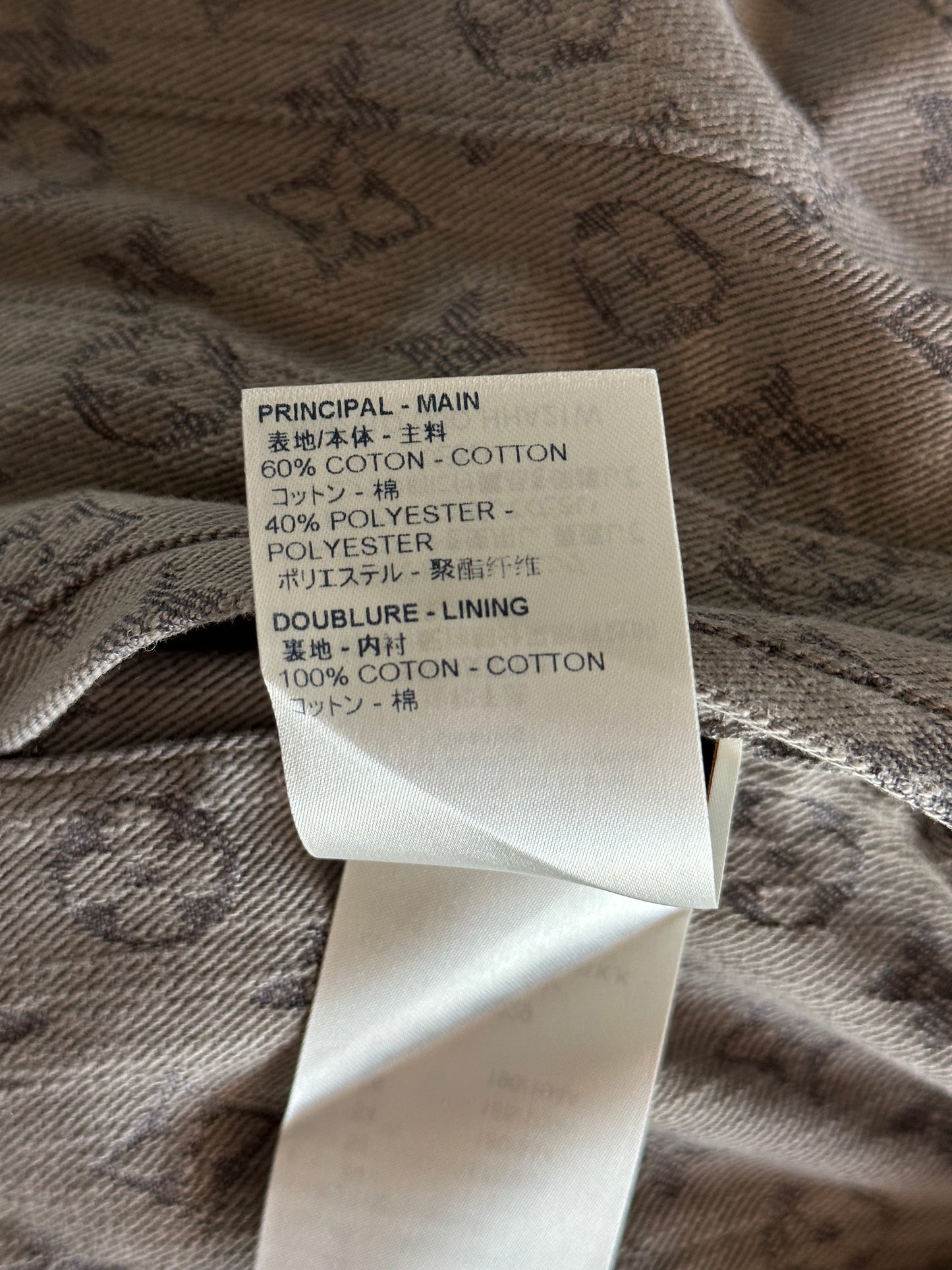 Louis Vuitton Grey Monogram Denim Jacket