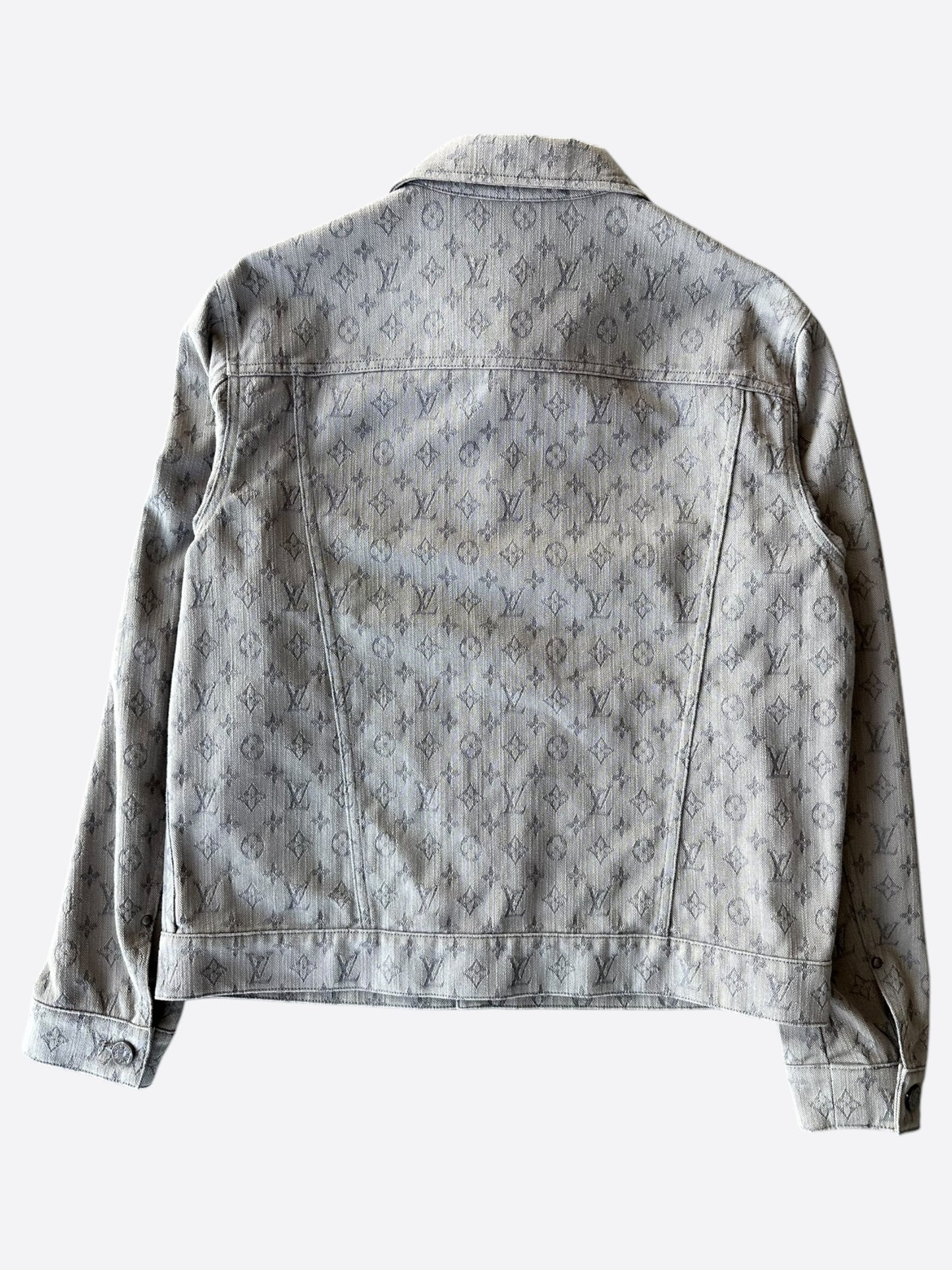 Louis Vuitton Grey Monogram Denim Jacket