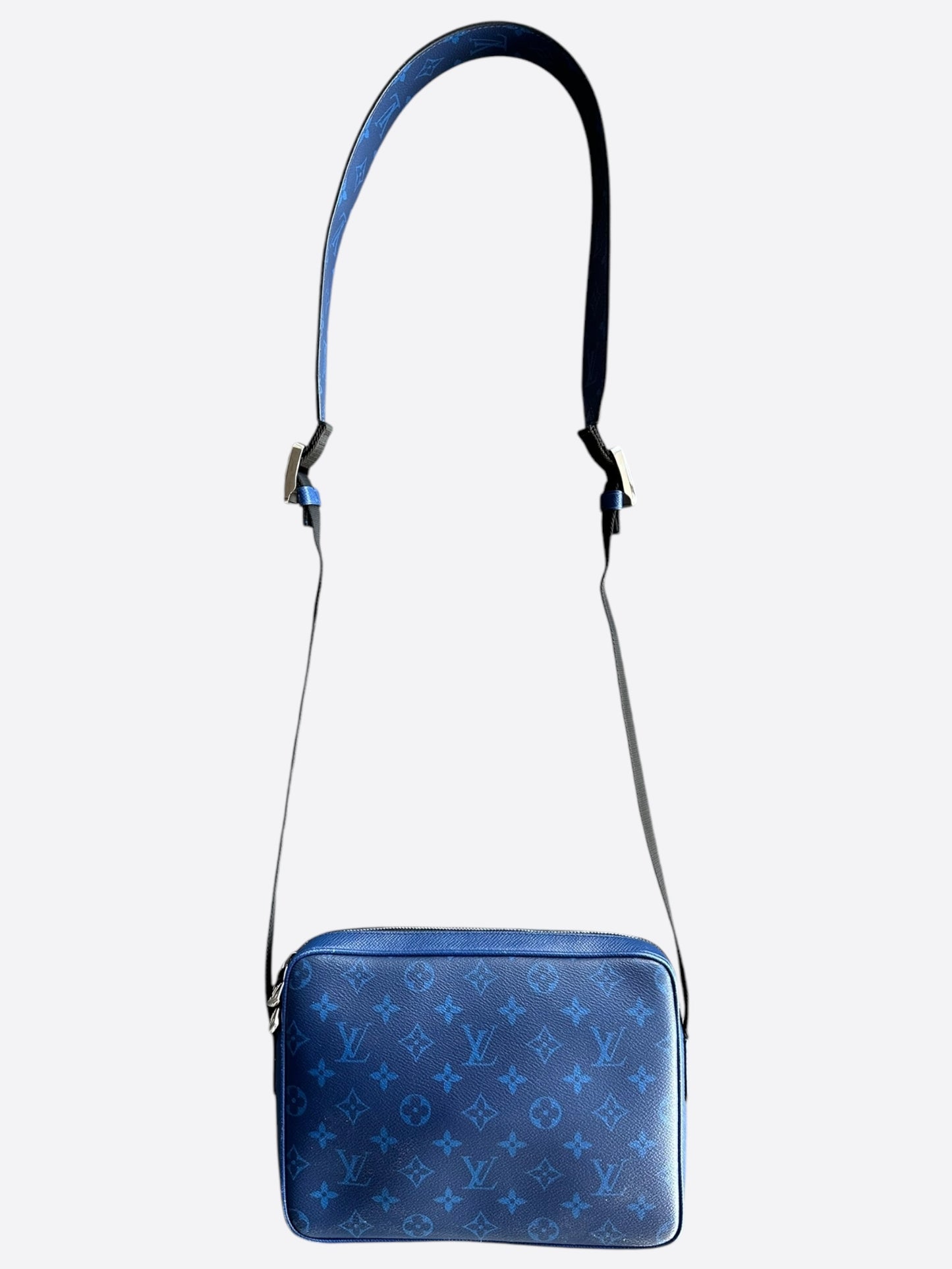 Louis Vuitton Blue Taigarama Monogram Outdoor Messenger Bag