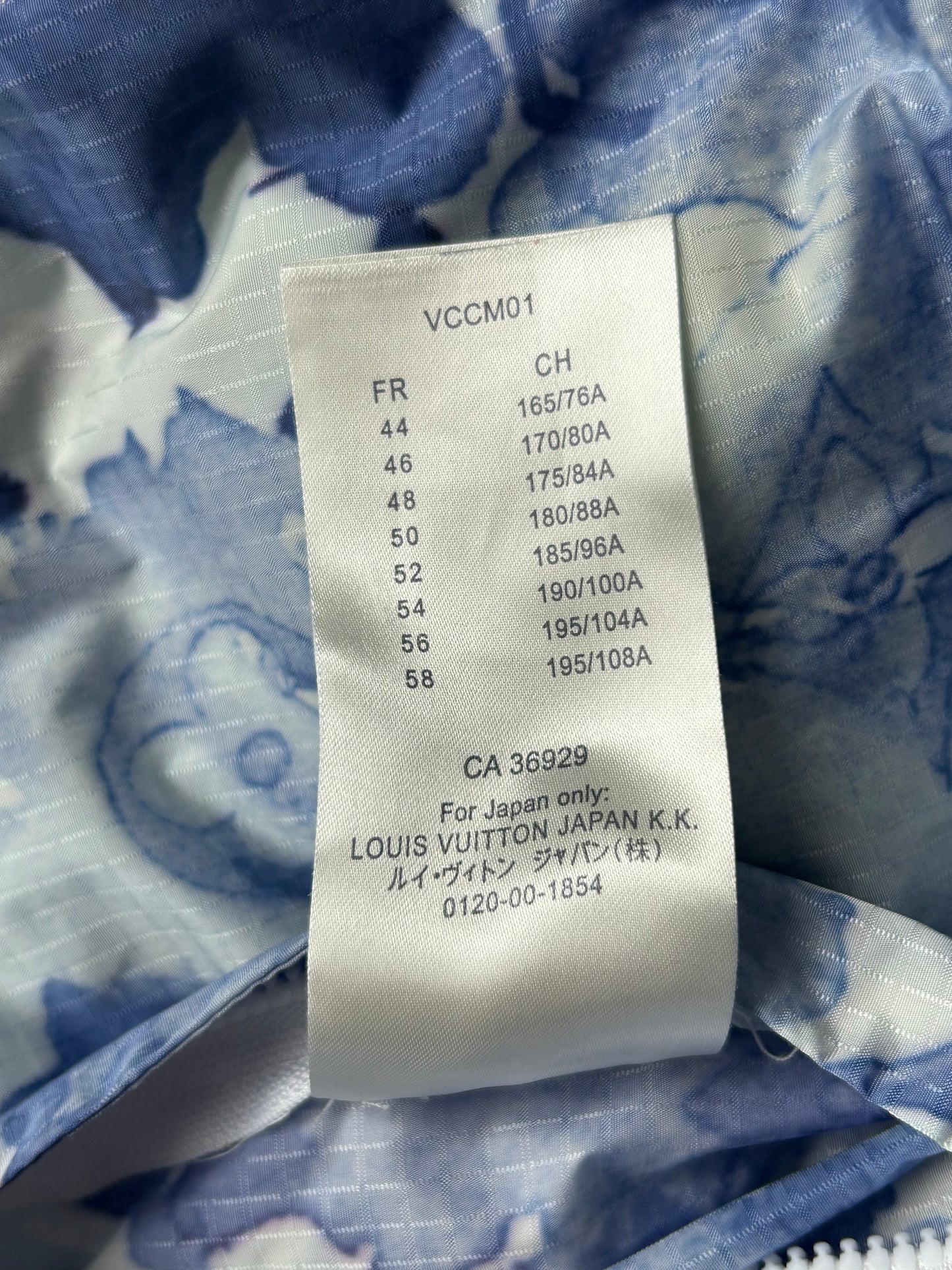 Louis Vuitton Blue Watercolor Monogram Windbreaker