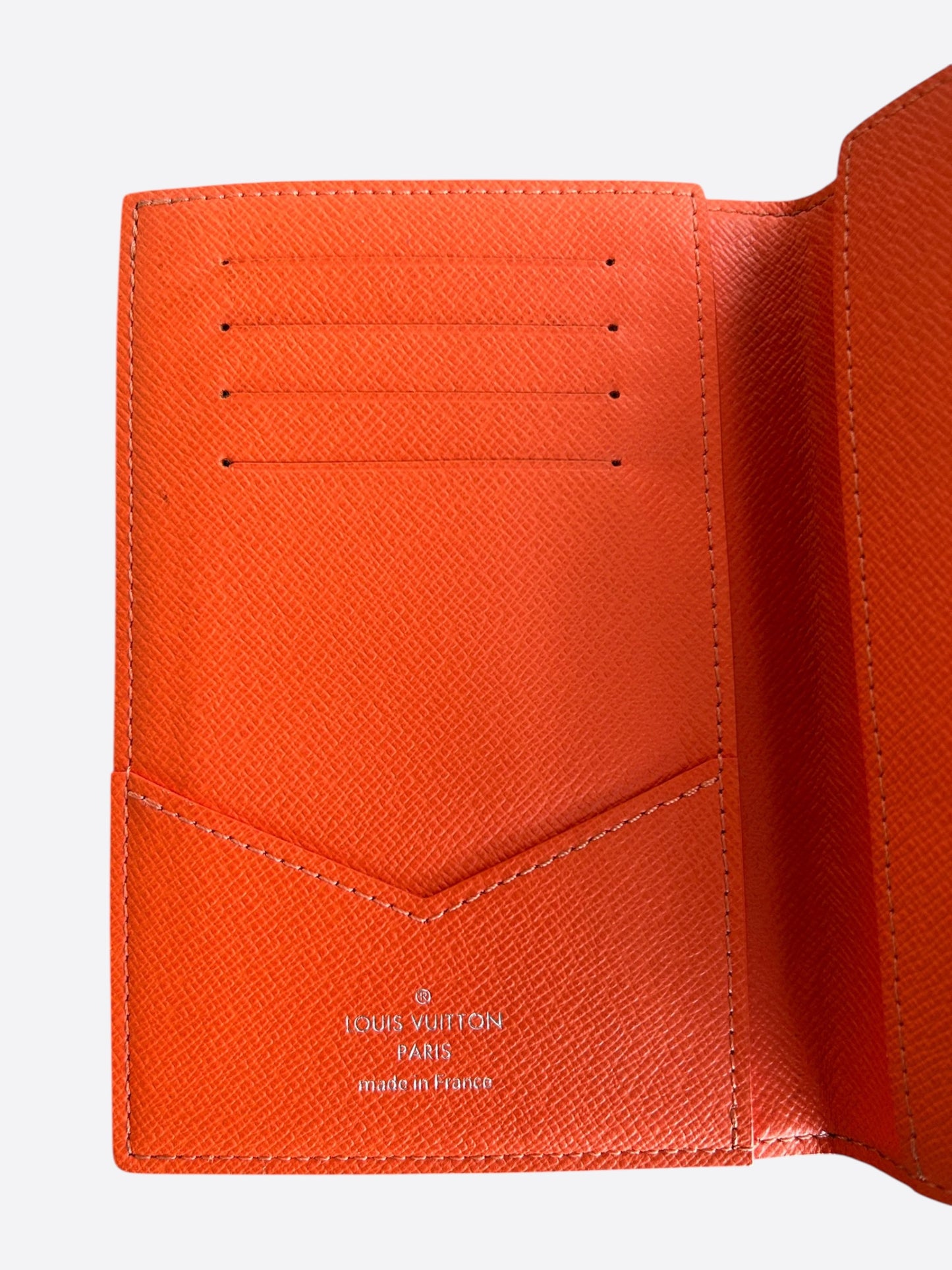 Louis Vuitton Orange Monogram Passport Holder
