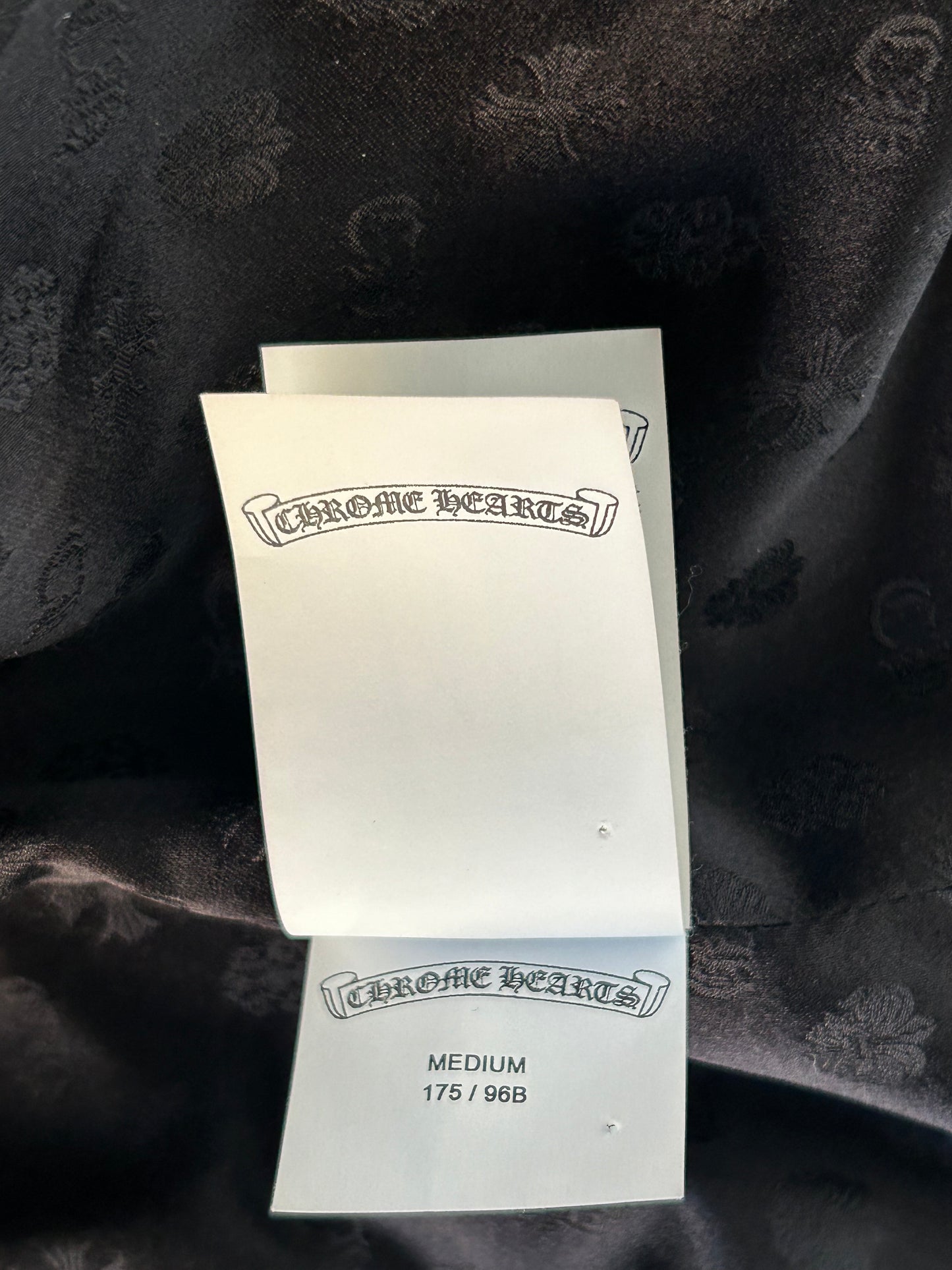 Chrome Hearts Matty Boy Beige Corduroy Chomper Puffer Jacket