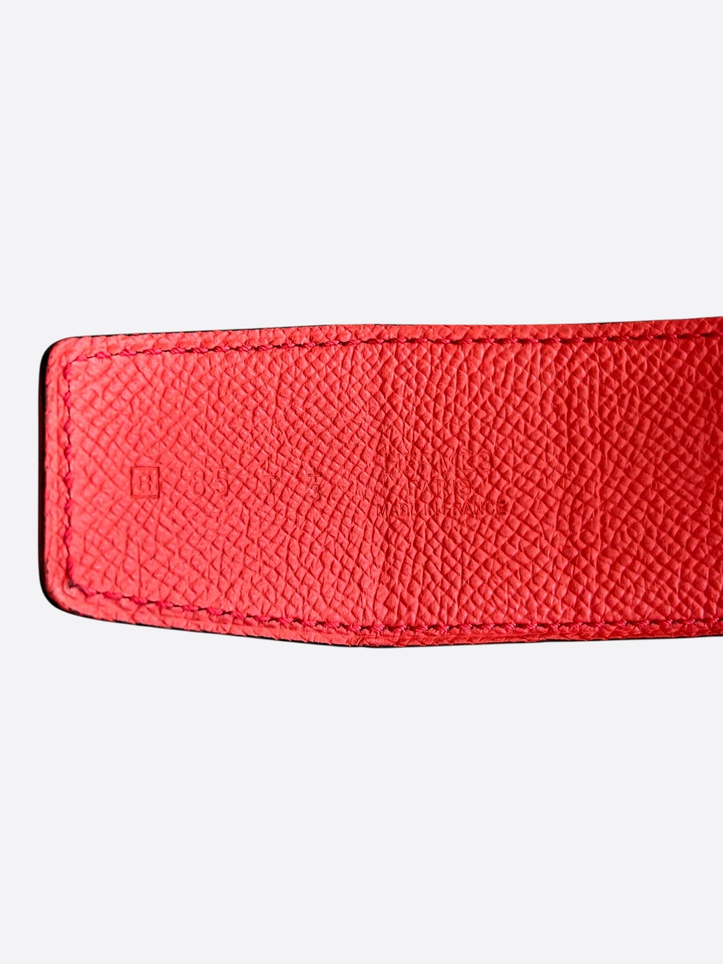 Hermes Red & Gold Collier De Chien Belt