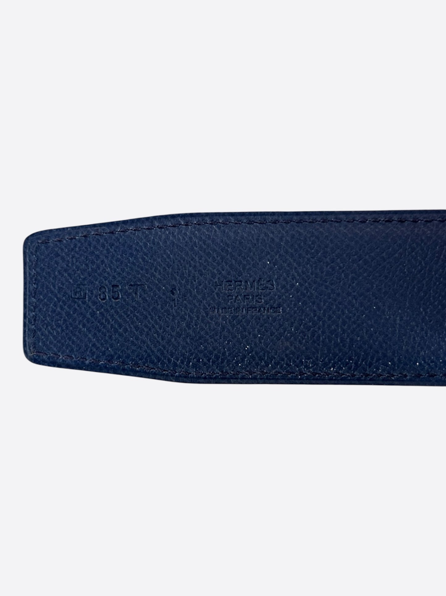 Hermes Navy & Blue Gold Constance Reversible Belt