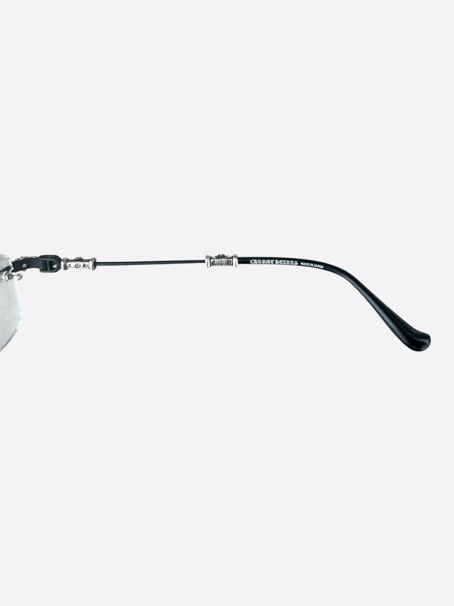 Chrome Hearts Silver Pills III Clear Glasses
