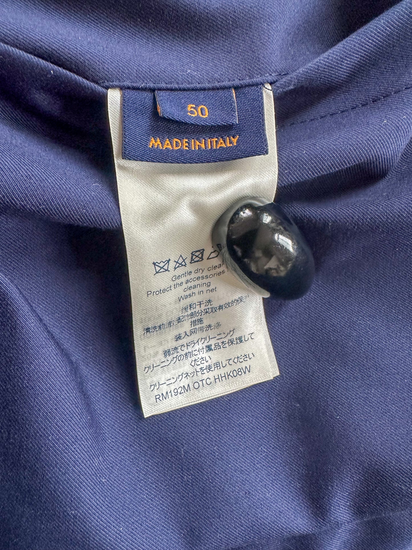 Louis Vuitton Navy LV Globe Parka Jacket
