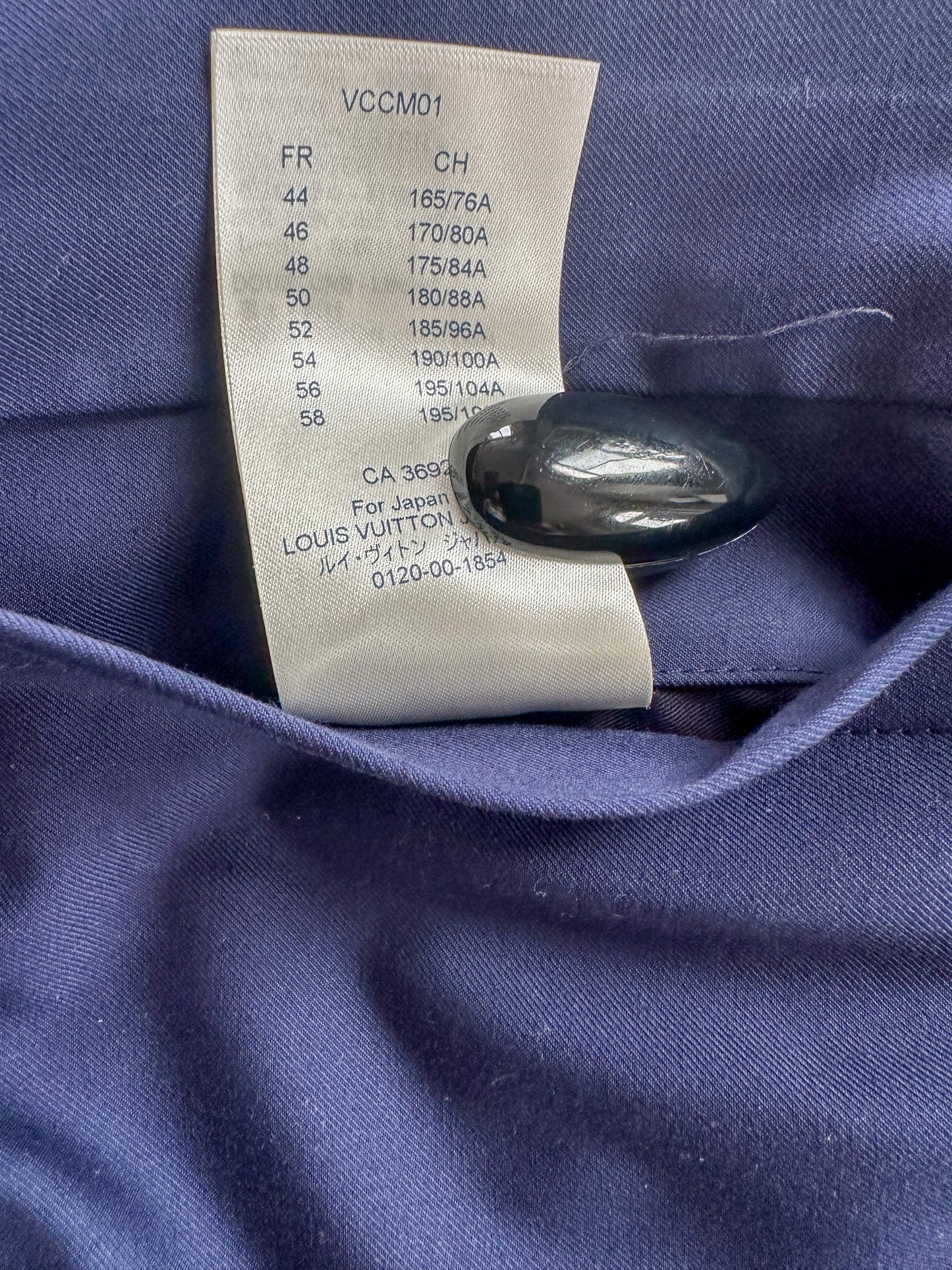 Louis Vuitton Navy LV Globe Parka Jacket