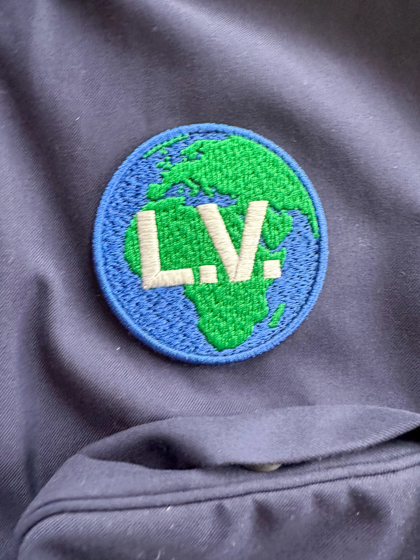 Louis Vuitton Navy LV Globe Parka Jacket