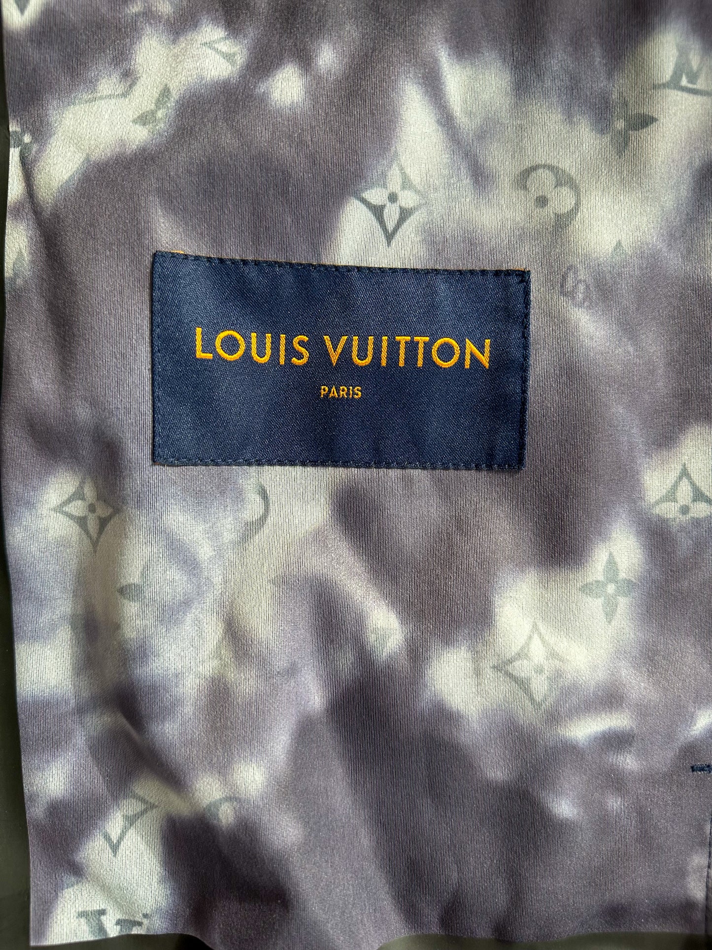 Louis Vuitton Navy LV Globe Parka Jacket