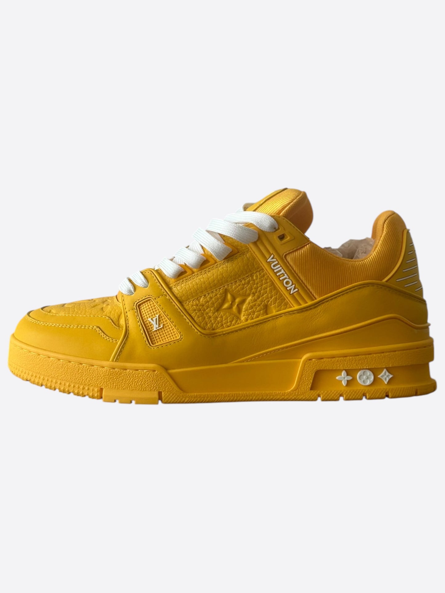 Louis Vuitton Yellow & White Monogram Trainers