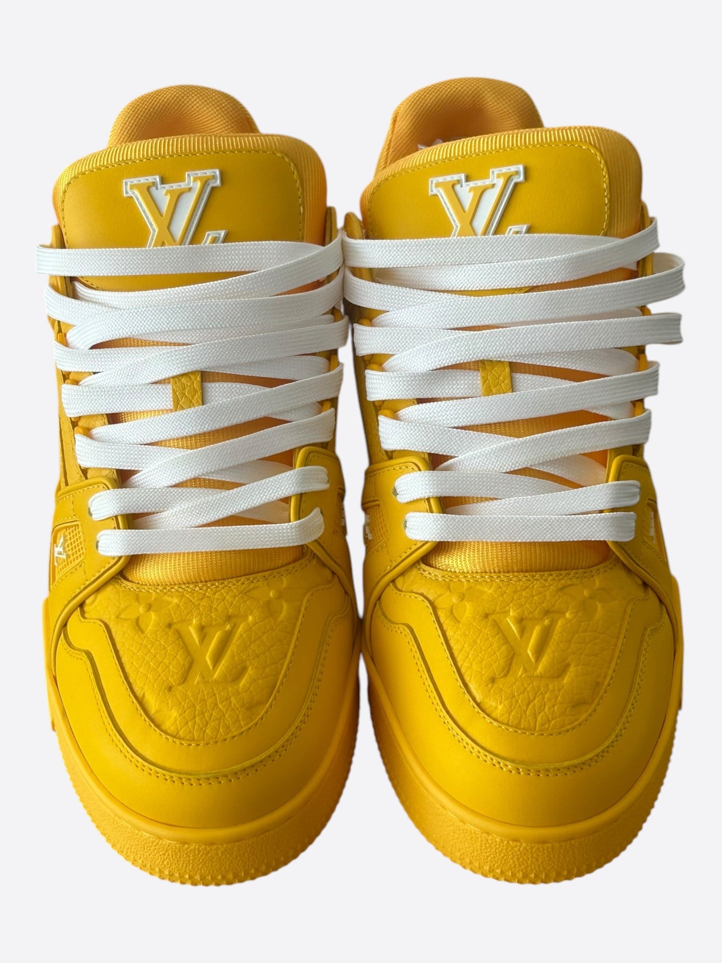 Louis Vuitton Yellow & White Monogram Trainers