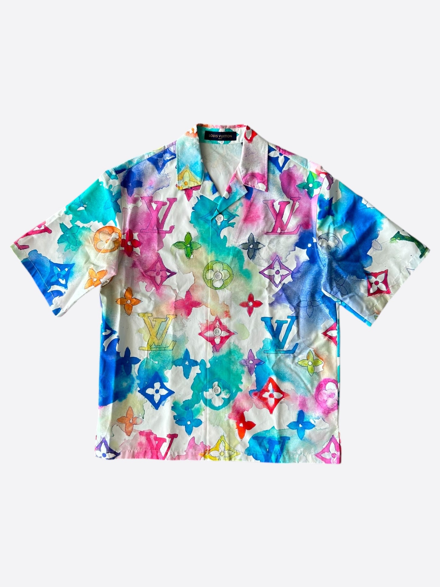 Louis Vuitton Multicolor Watercolor Monogram Button Up Shirt