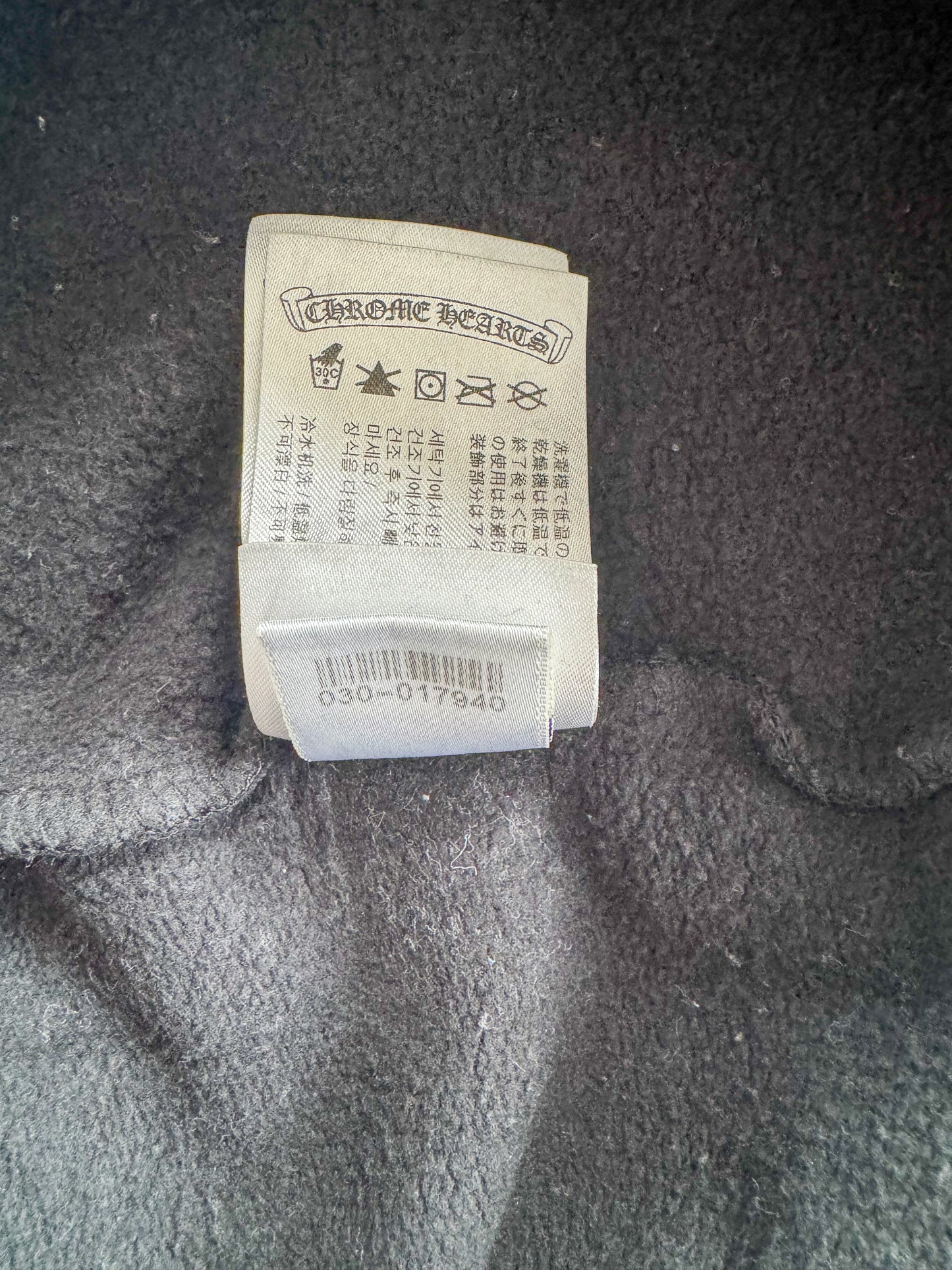 Chrome Hearts Black & White Malibu Horseshoe Logo Hoodie