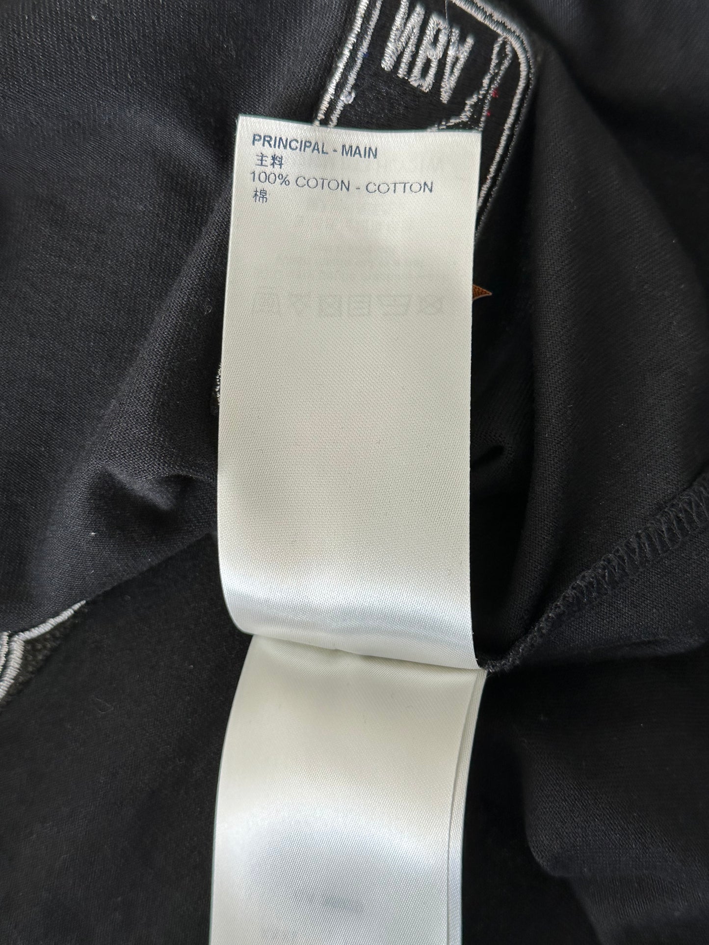 Louis Vuitton NBA Black Embroidered Patches T-Shirt