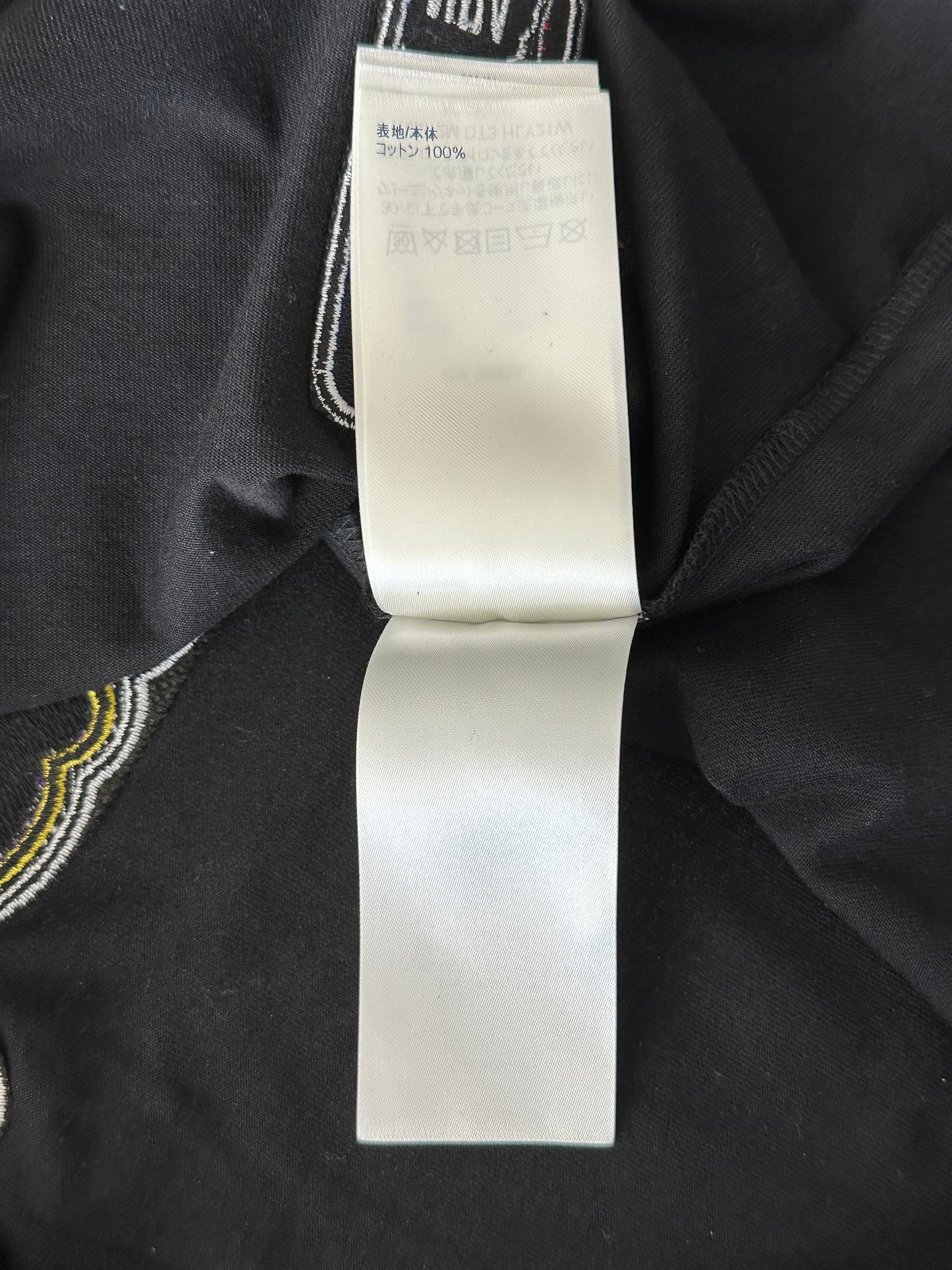 Louis Vuitton NBA Black Embroidered Patches T-Shirt