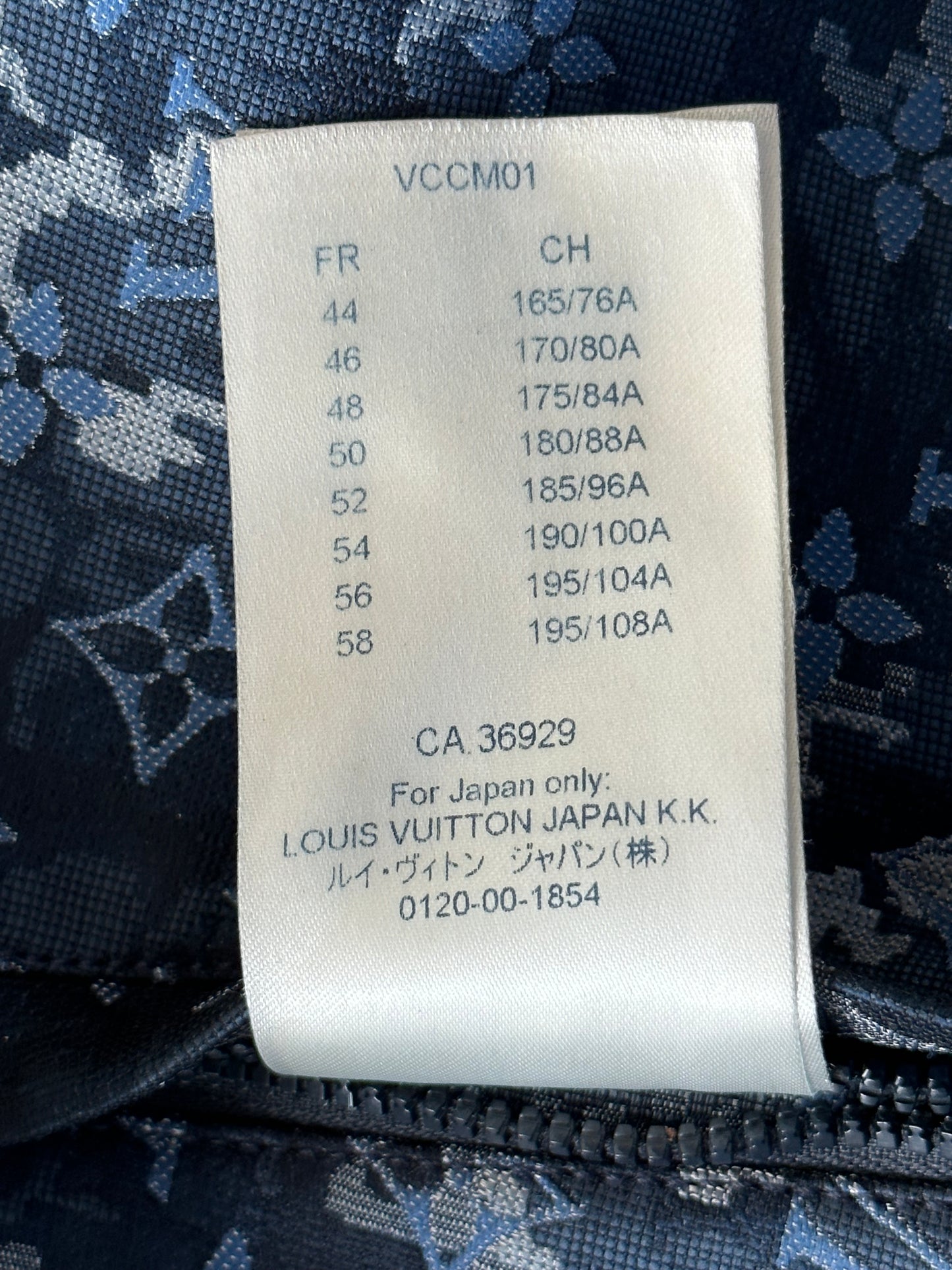 Louis Vuitton Blue Tapestry Monogram Windbreaker