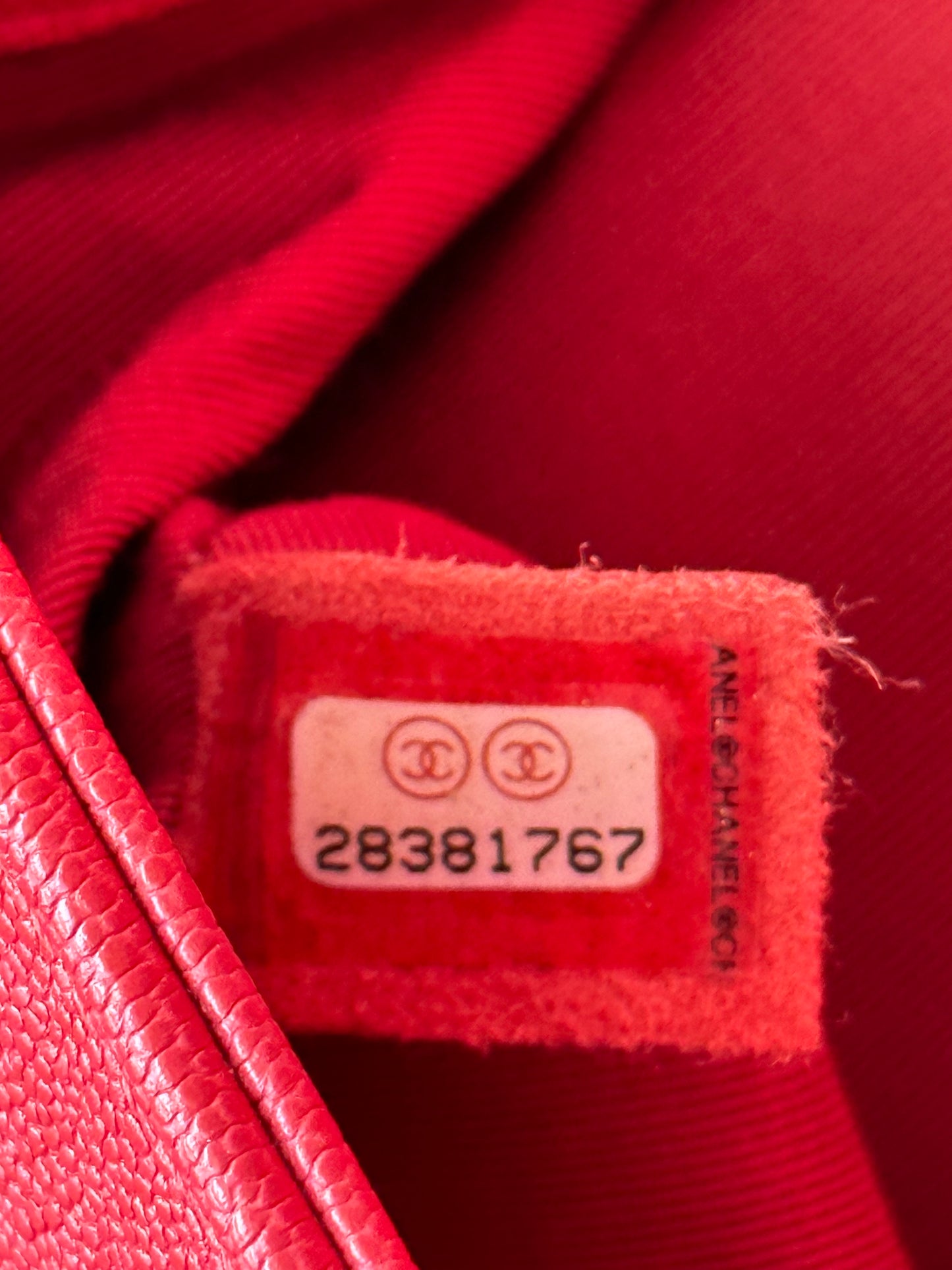 Chanel Red Caviar Small Boy Bag