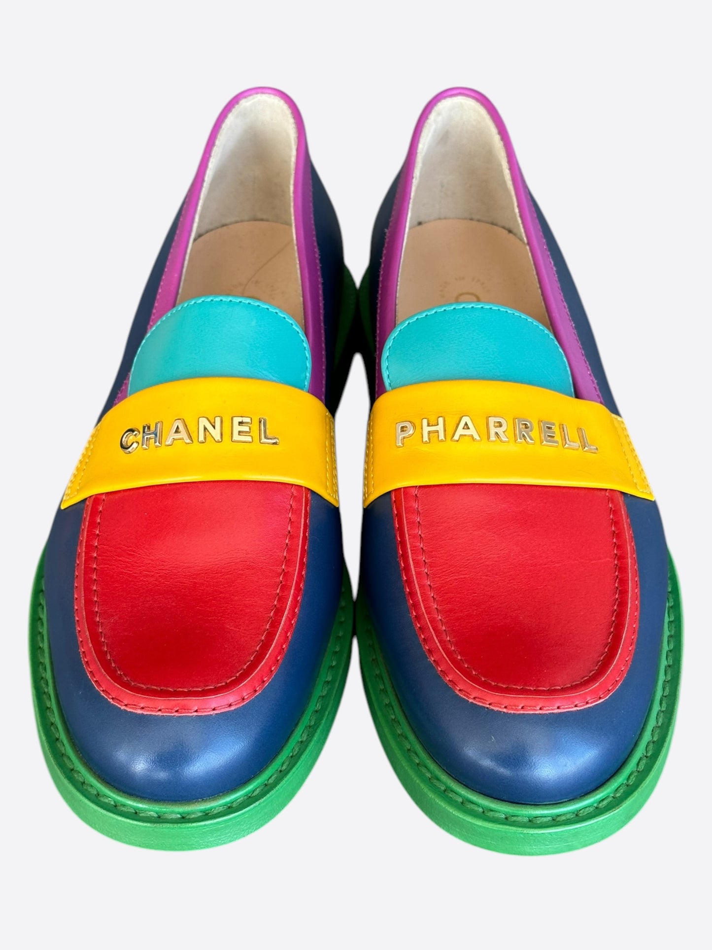 Chanel Pharrell Multicolor Penny Loafers