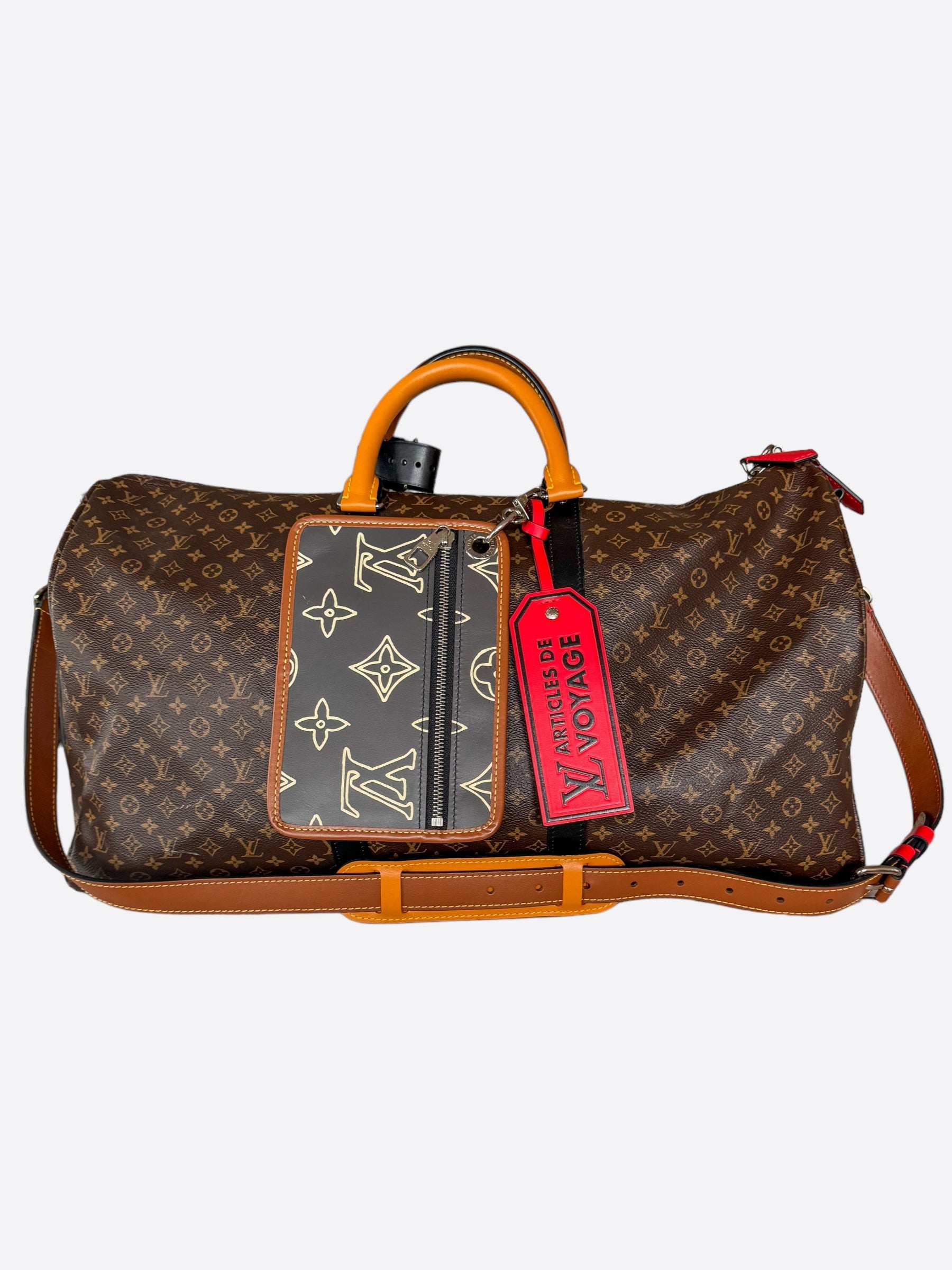 Louis Vuitton Brown Monogram Articles De Voyage Keepall 50 – Savonches