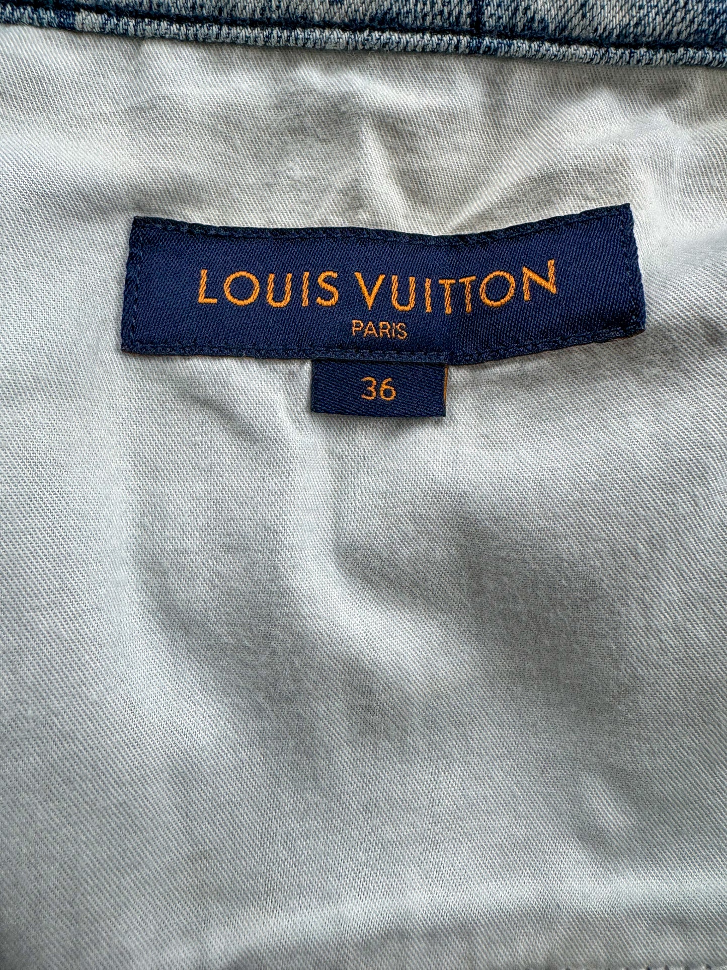 Louis Vuitton Blue Tapestry Monogram Jeans