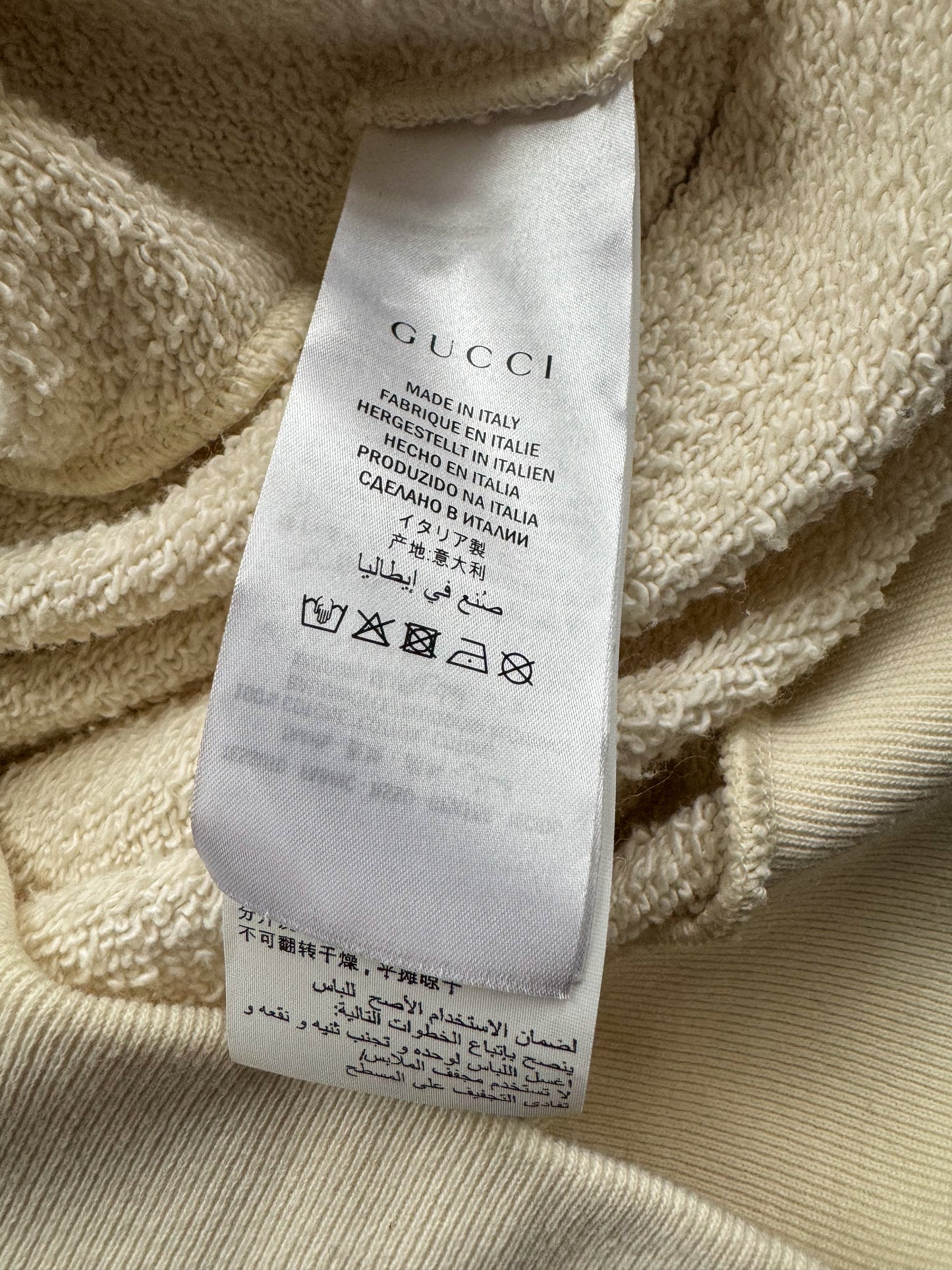 Gucci Cream Bootleg Logo Hoodie