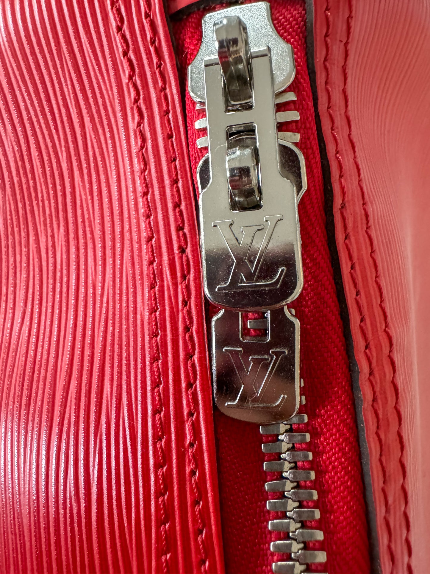 Louis Vuitton Supreme Red EPI Keepall 45